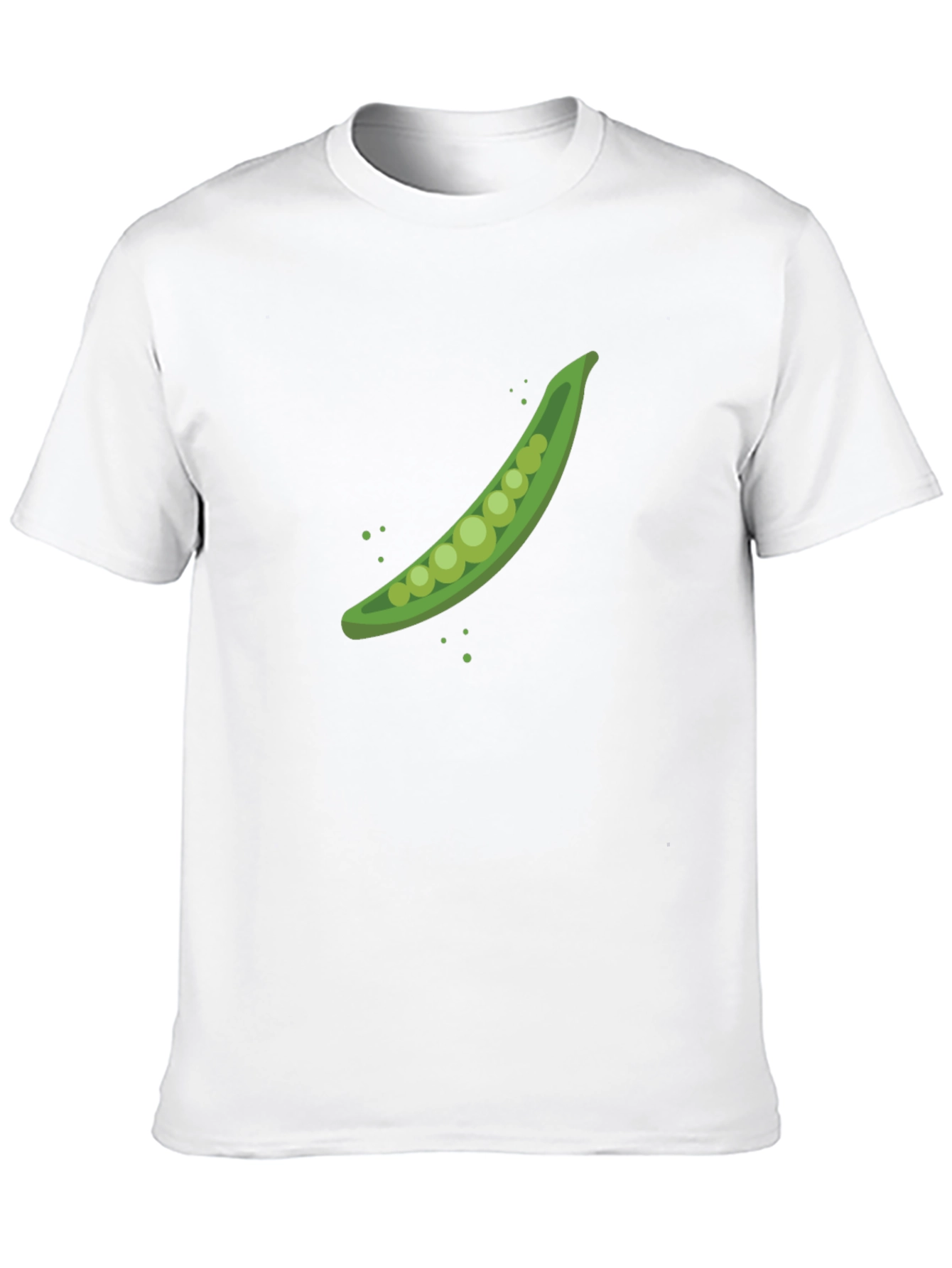 Black Pea Pod Graphic T-Shirt - Black Cotton Tee view 10
