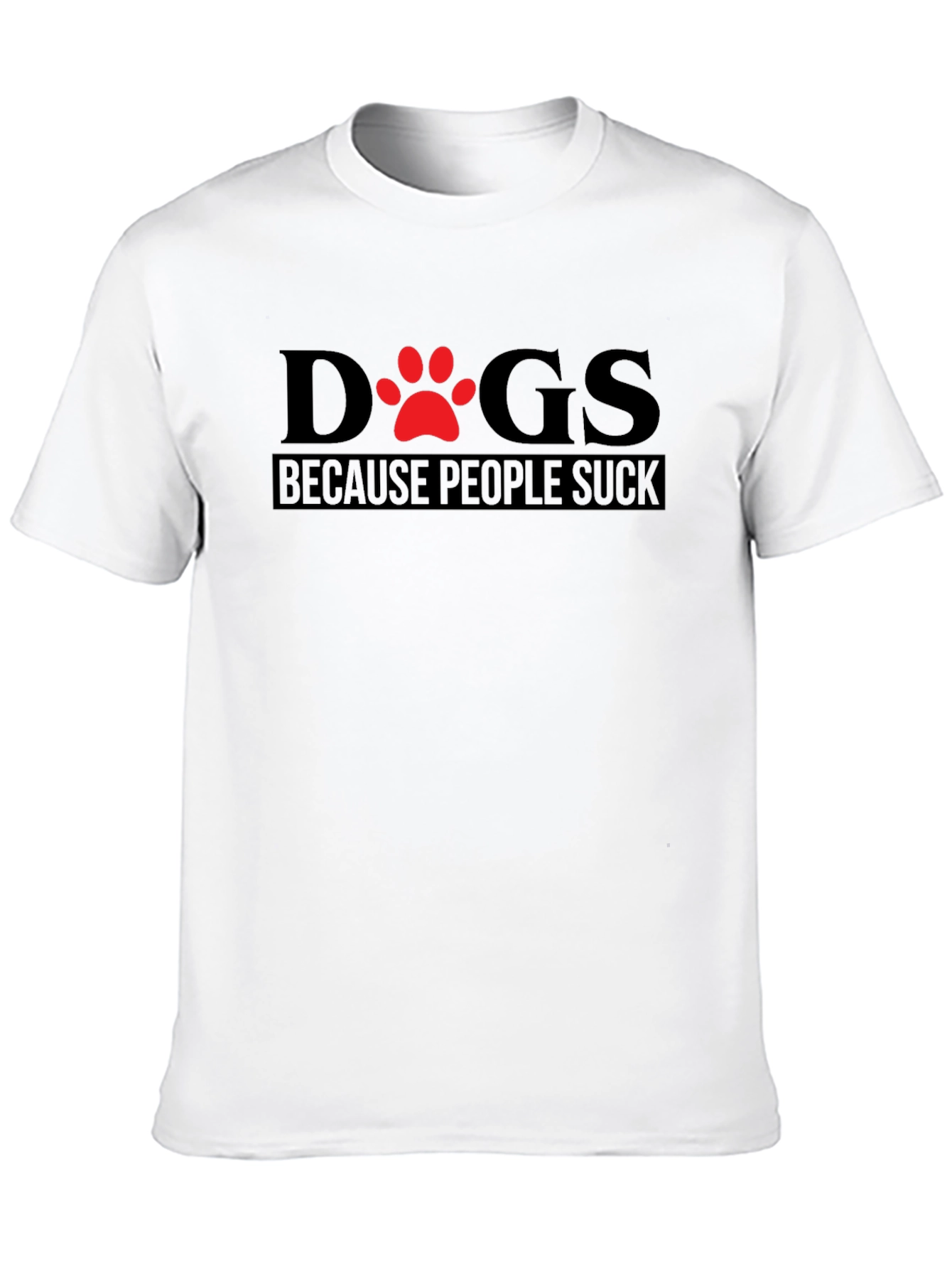 Black Dogs Because People Suck T-Shirt view 10