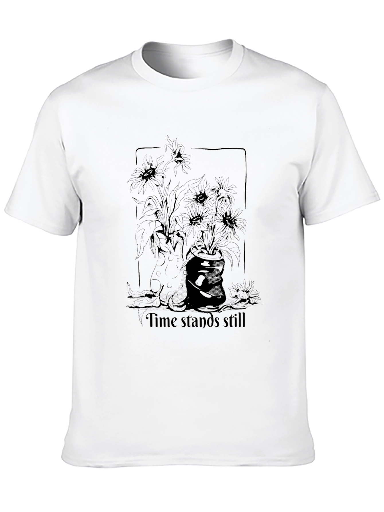 Time Stands Still Graphic Tee - Black - 10