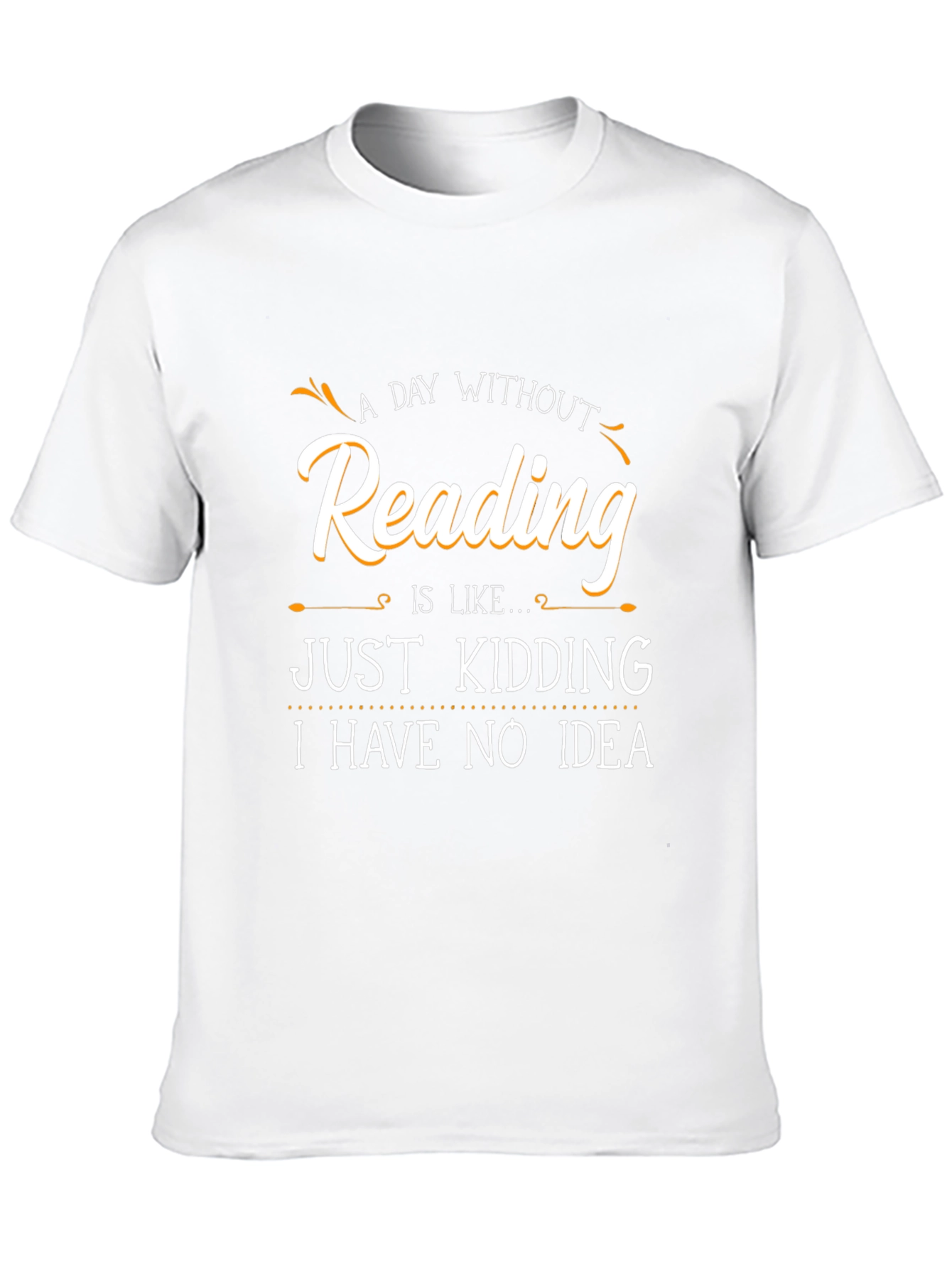 Black Funny Reading T-Shirt - A Day Without Reading view 10