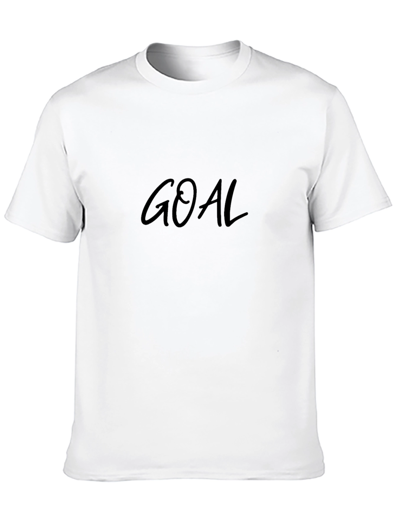 Black Men's Black GOAL Graphic Tee - Casual Style view 10