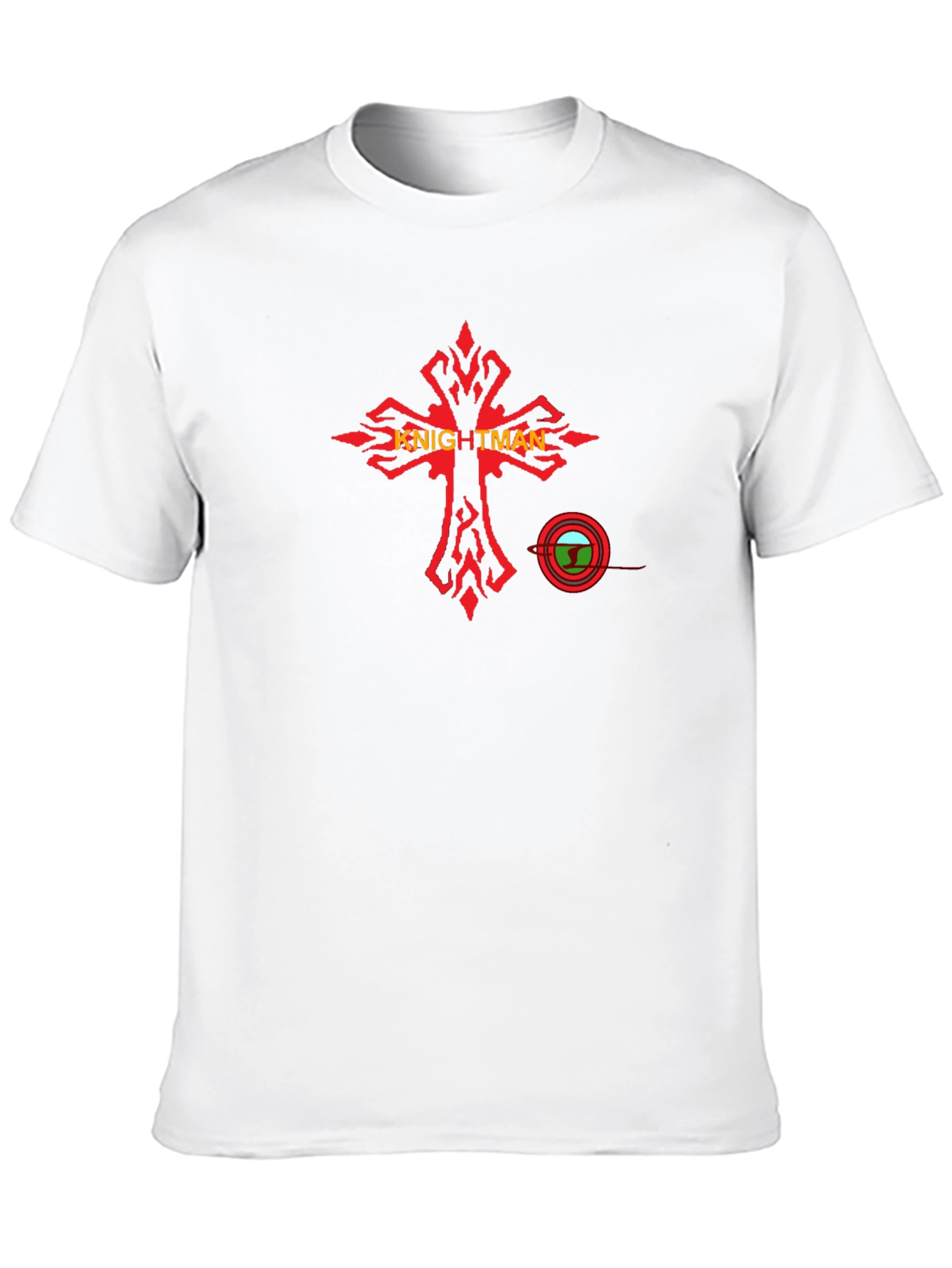 Black Knightman Graphic Tee - Black Cotton T-Shirt view 10