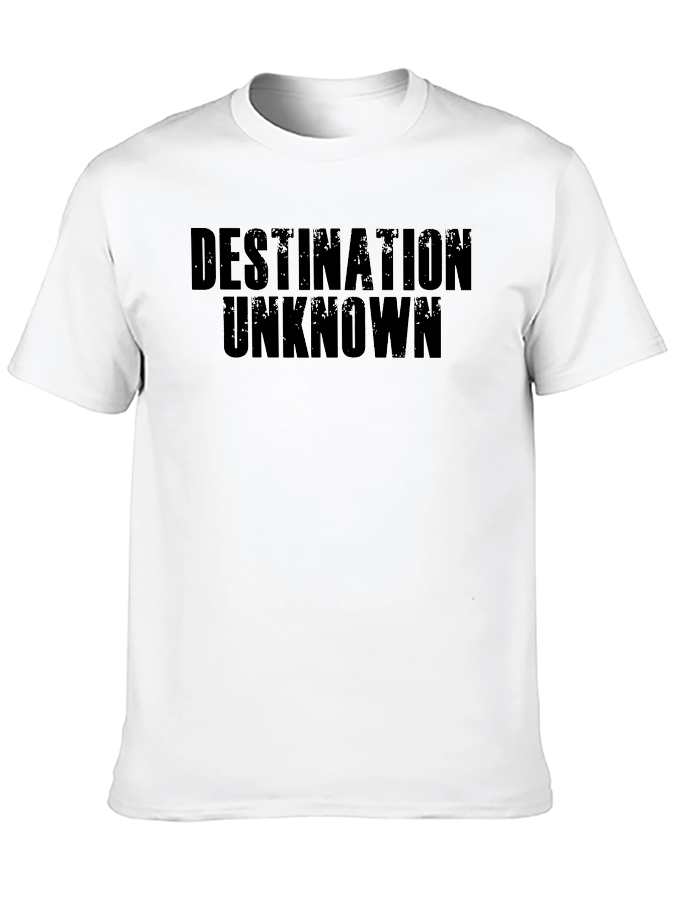 Black Destination Unknown Black Graphic T-Shirt view 10