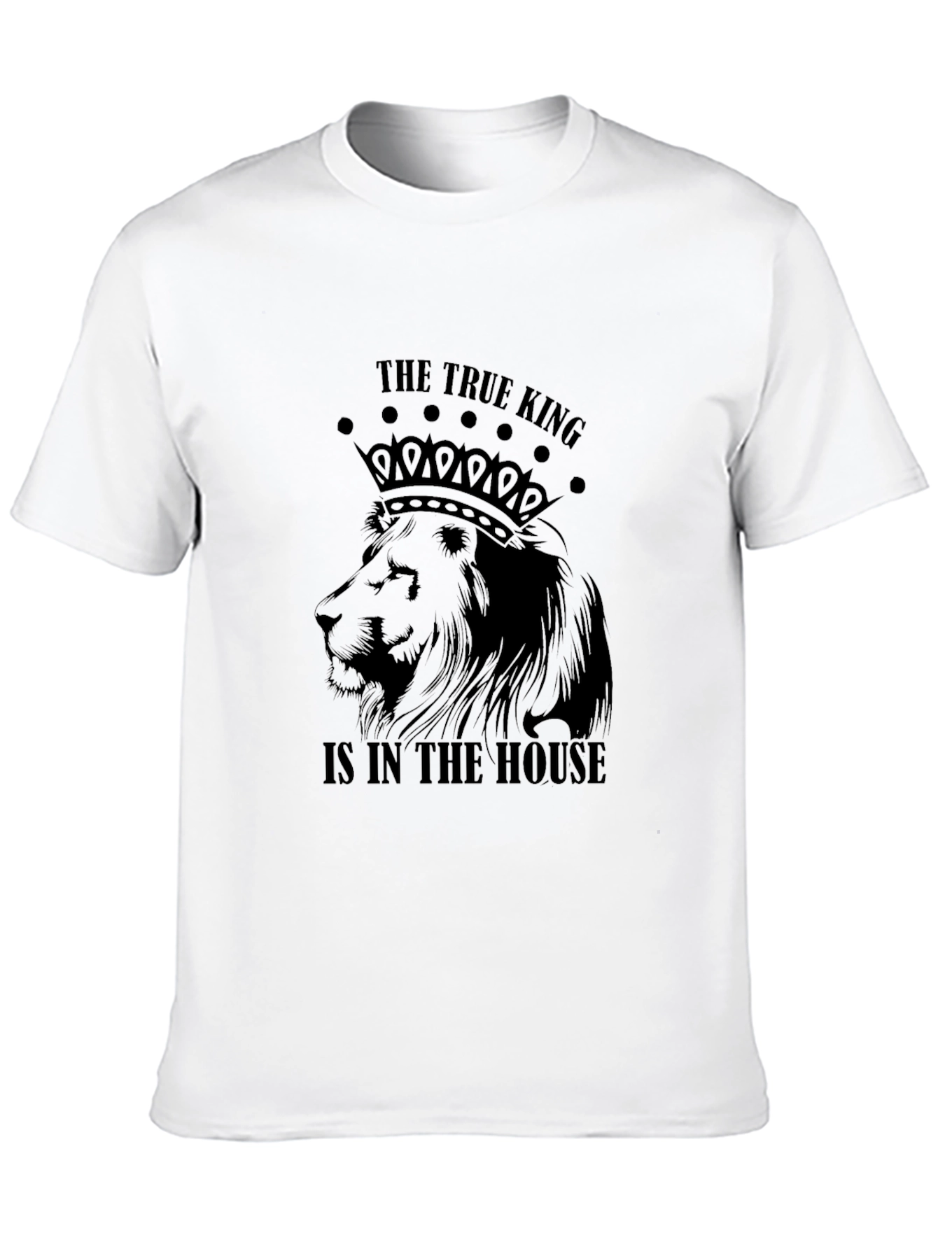 Black The True King Lion Graphic T-Shirt view 10