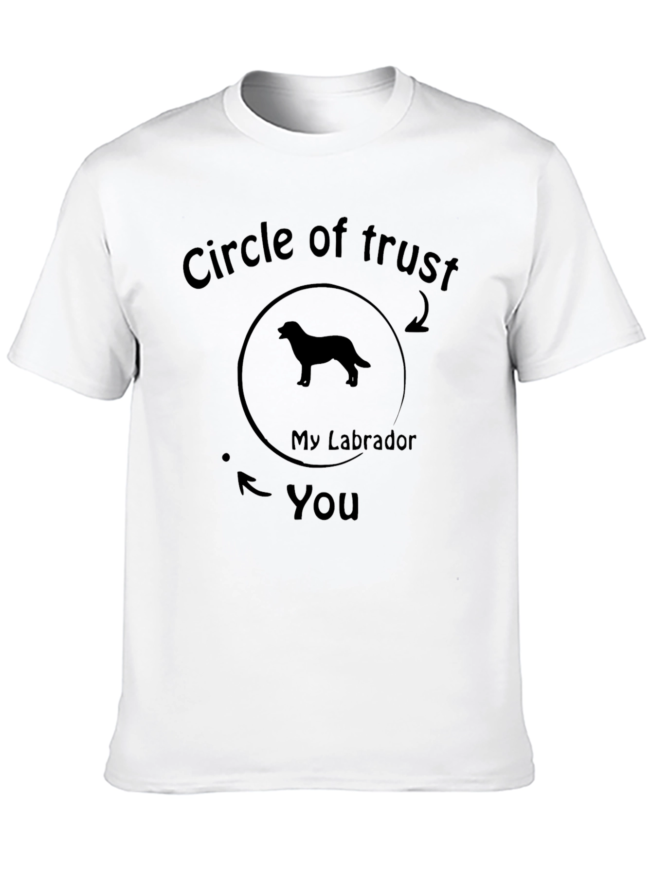 Black Circle of Trust Labrador T-Shirt view 10