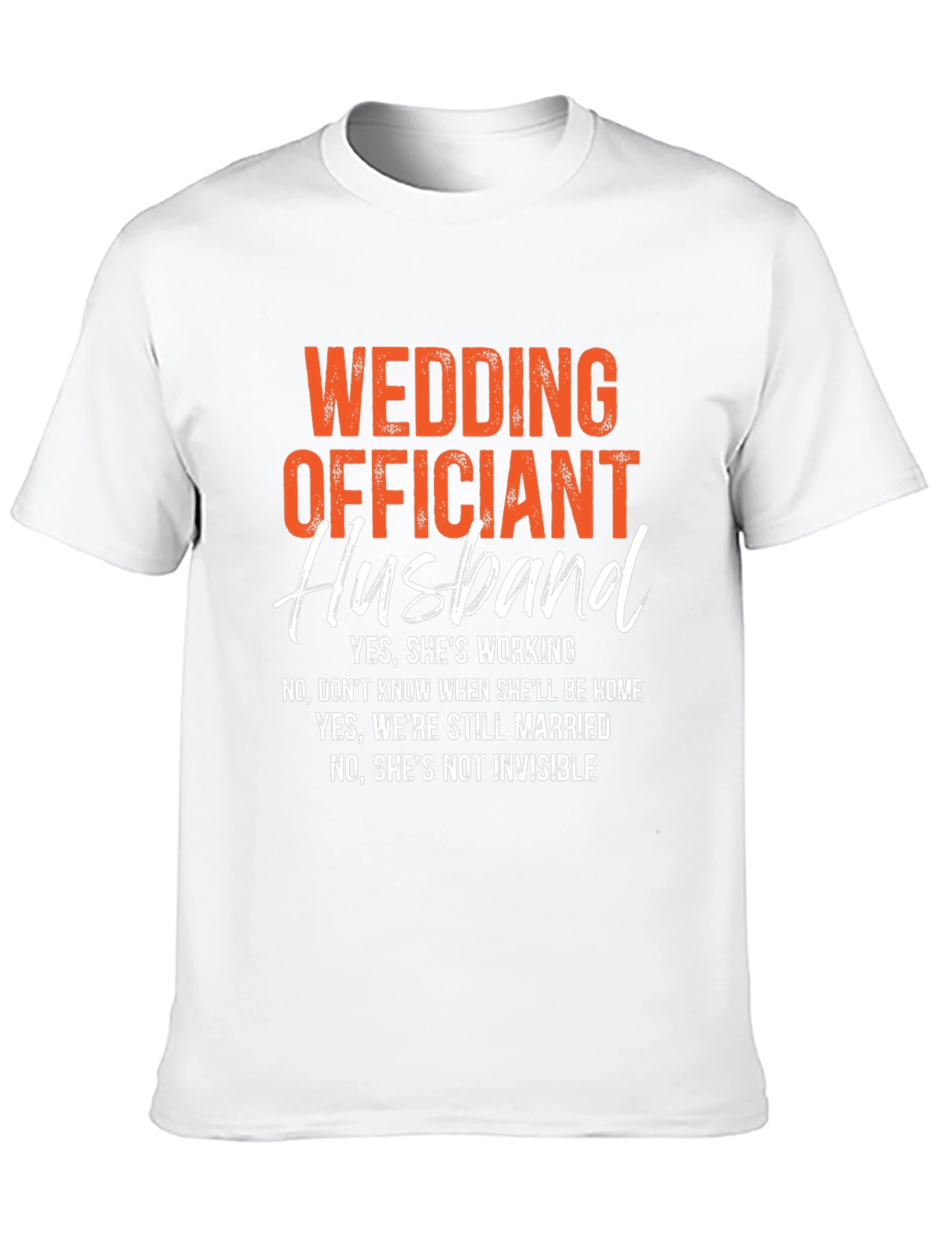 Black Wedding Officiant Husband Graphic T-Shirt view 10