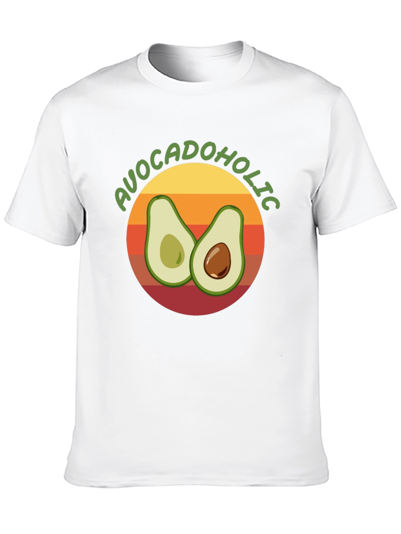 Black Avocadololic Graphic Tee - Black Unisex T-Shirt view 10