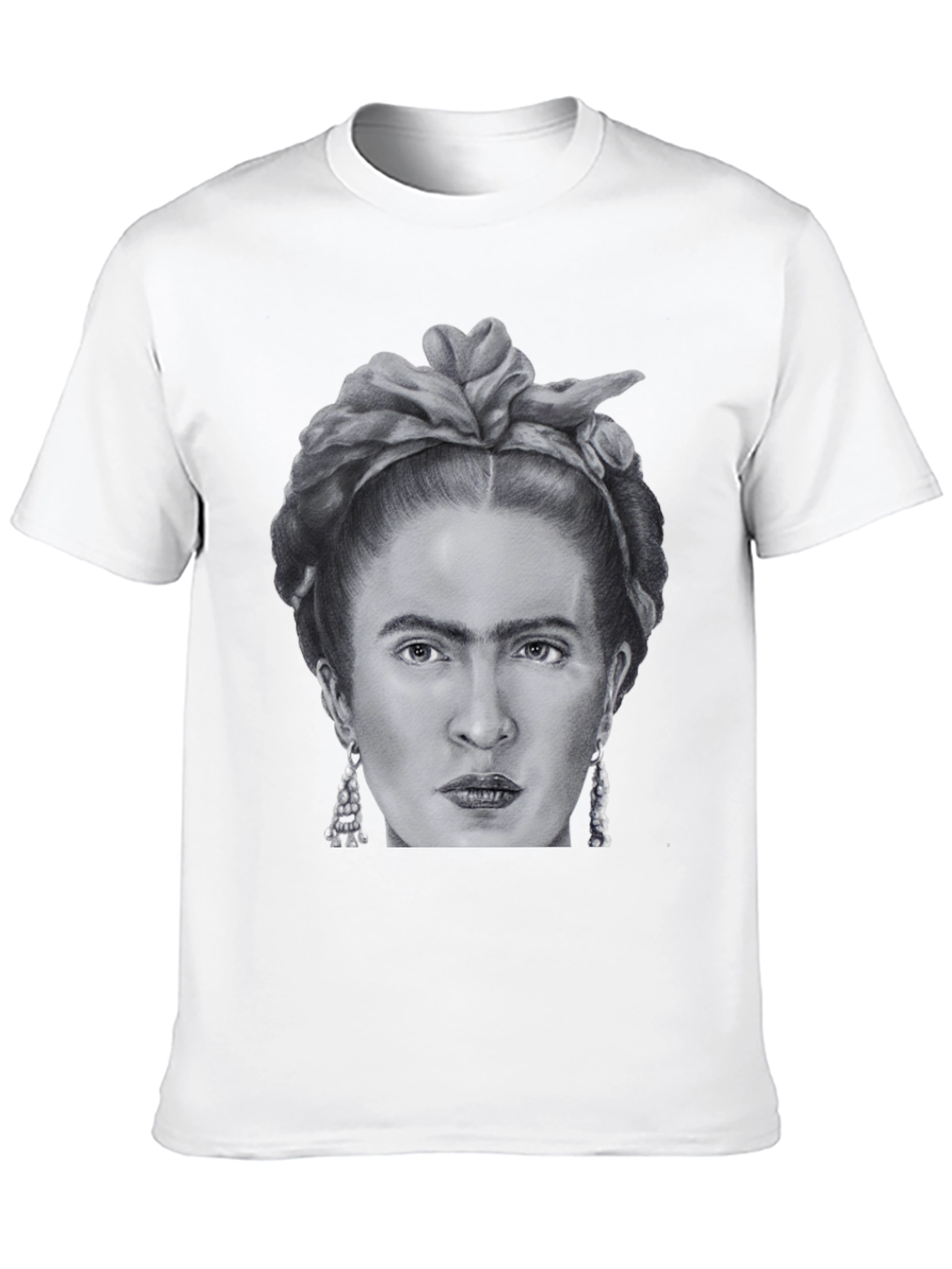 Black Frida Kahlo Graphic Tee - Black Unisex T-Shirt view 10