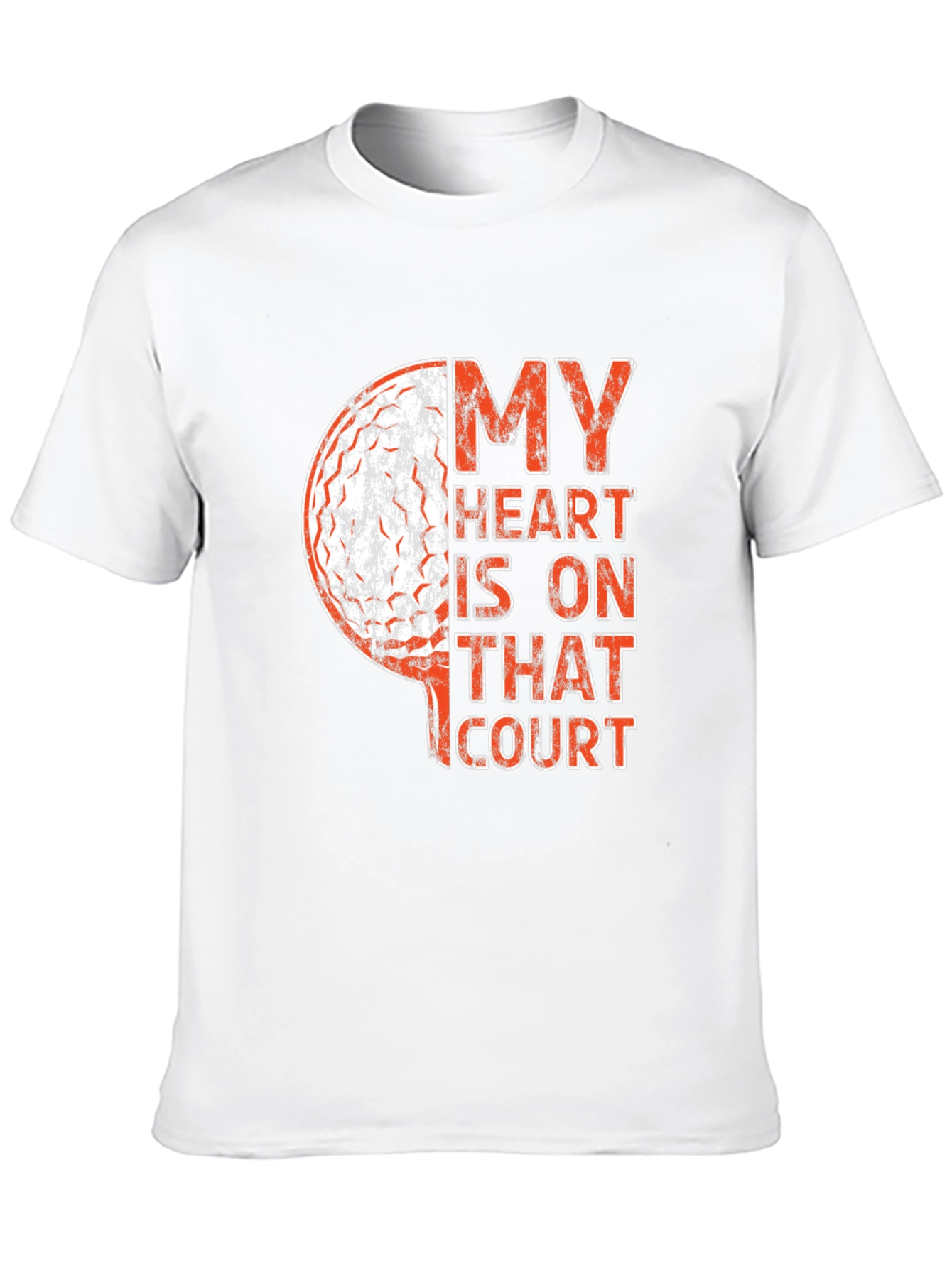 Black Basketball Heart Graphic Tee - Sports Fan Apparel view 10
