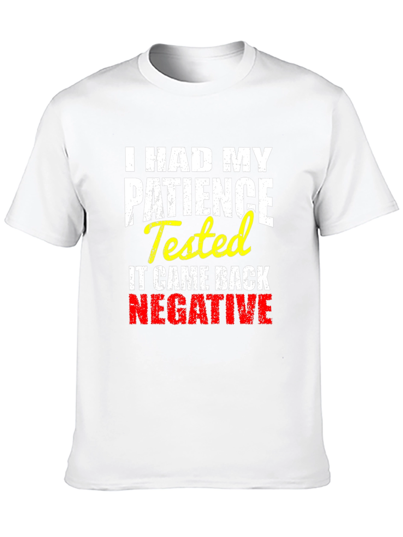 Black I HAD MY PATIENCE Tested Novelty Graphic T-Shirt view 10