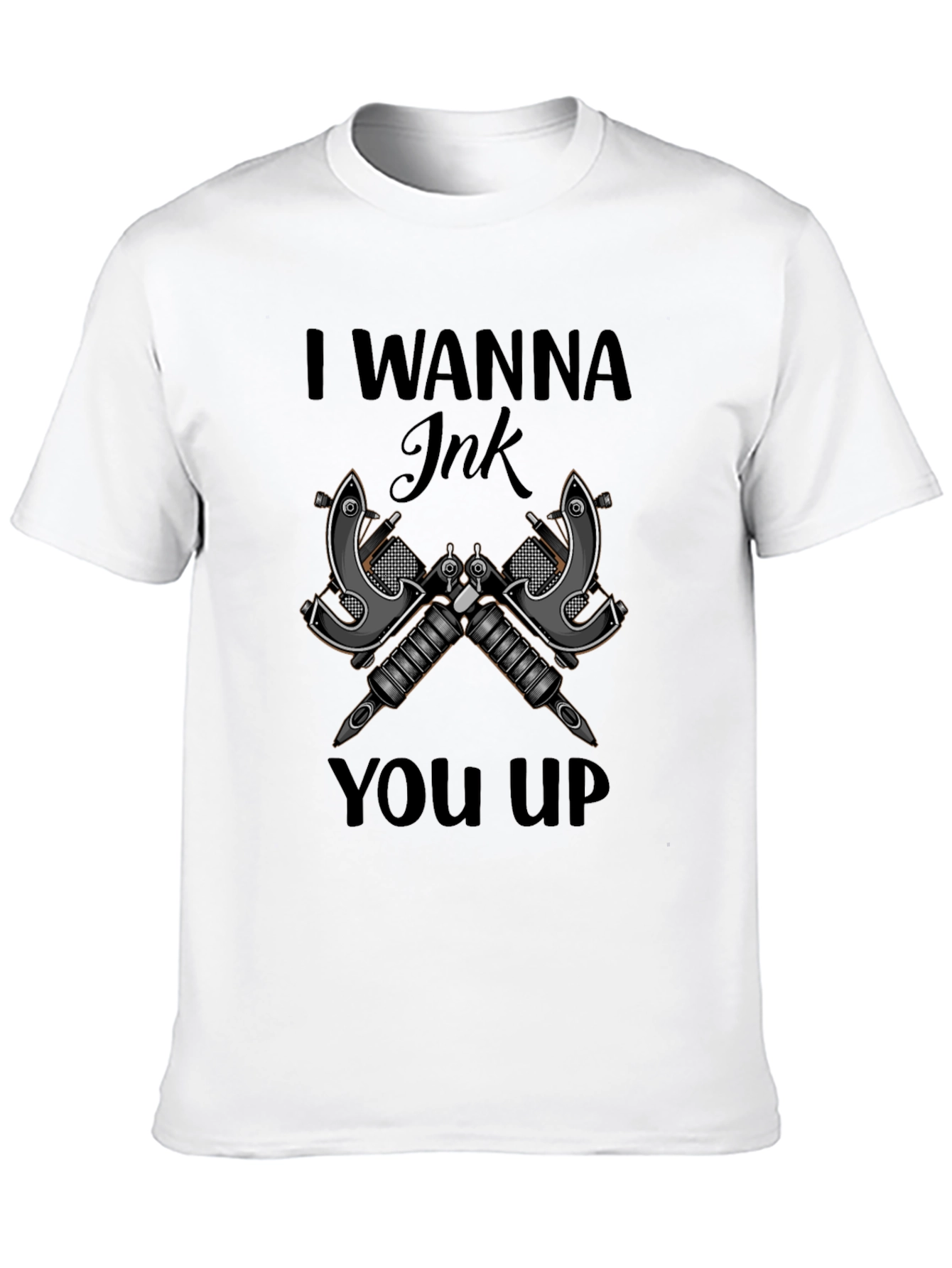 Black I Wanna Ink You Up Graphic T-Shirt view 10
