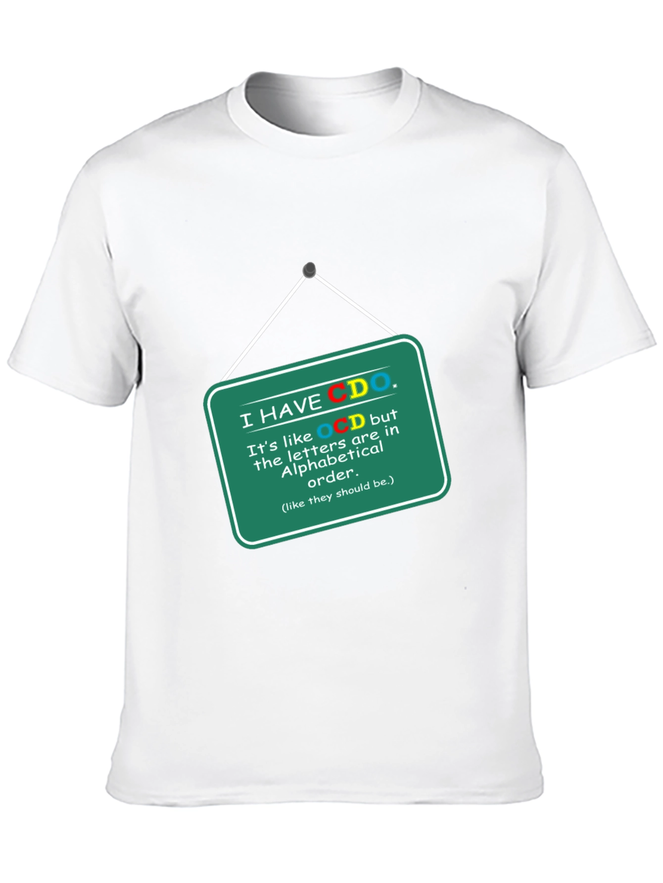 Black Funny CDO Alphabetical Order T-Shirt view 10