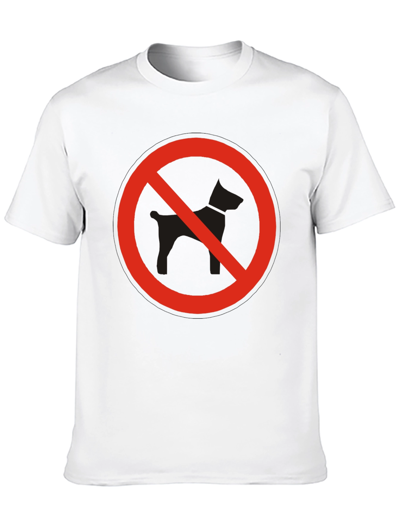 Black No Dogs Allowed Graphic T-Shirt view 10
