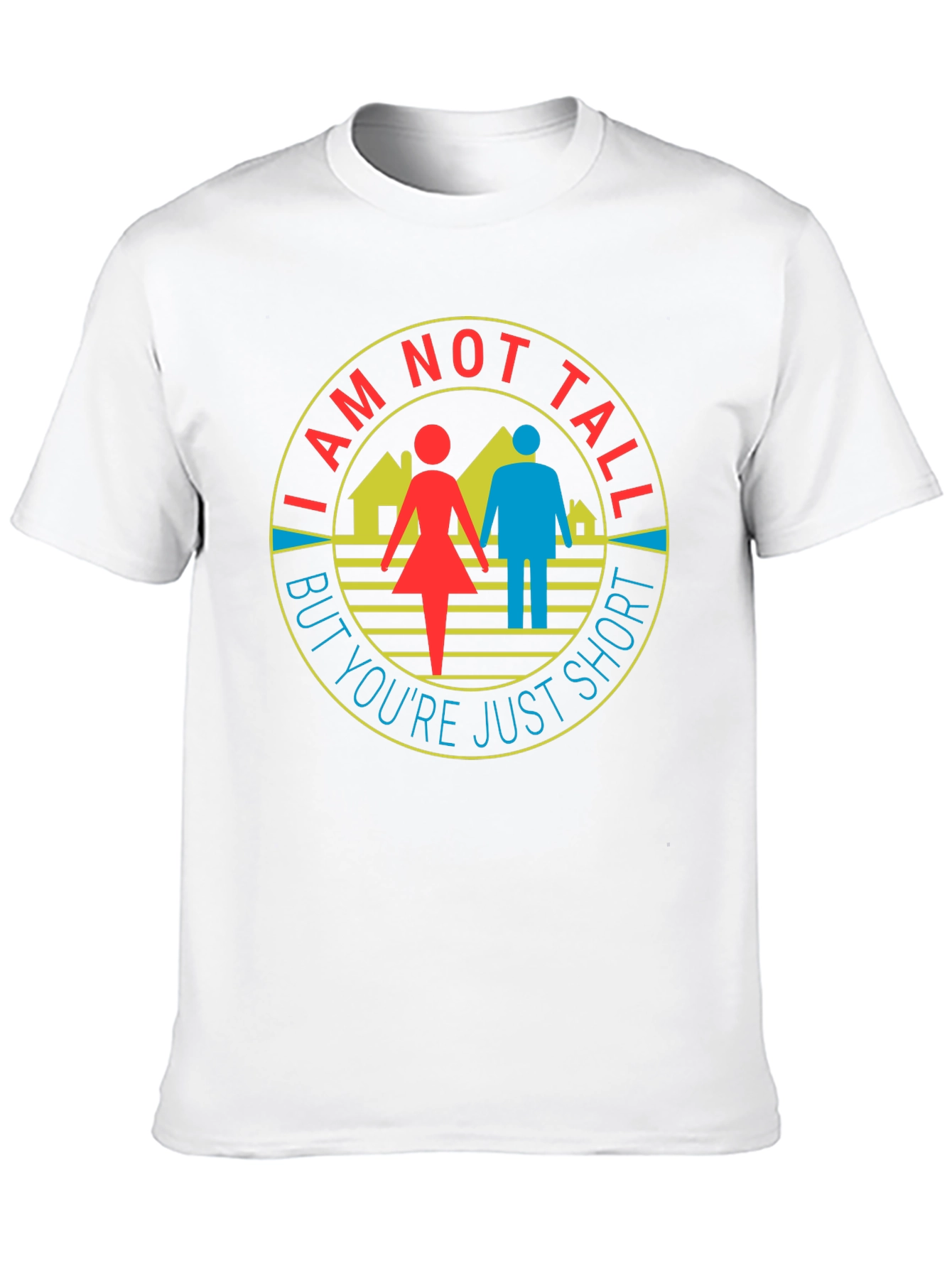 Black Funny I Am Not Tall But You're Just Short T-Shirt view 10