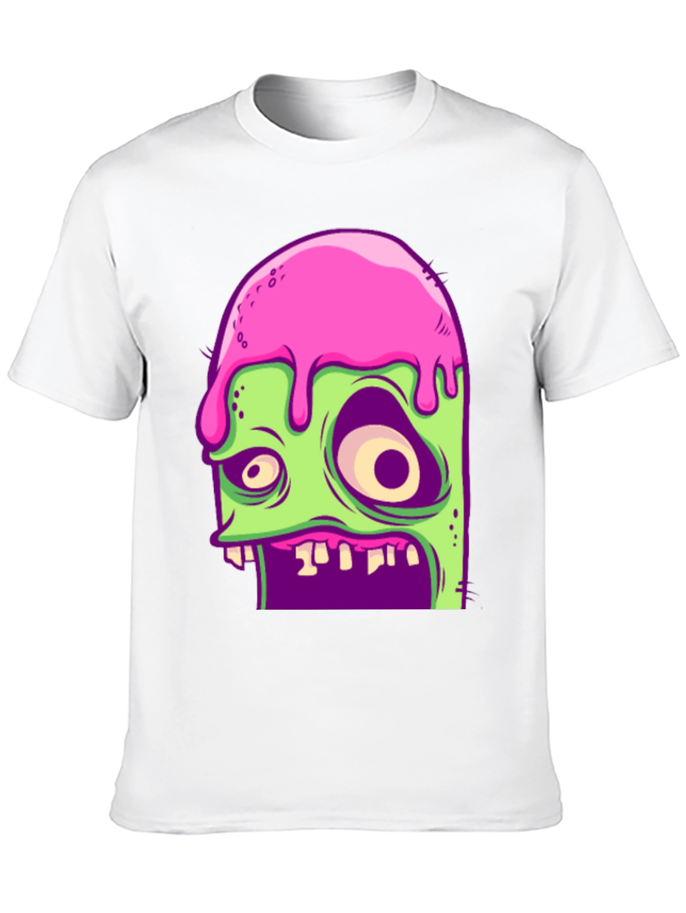 Black Zombie Melt T-Shirt - Unique Graphic Tee view 10