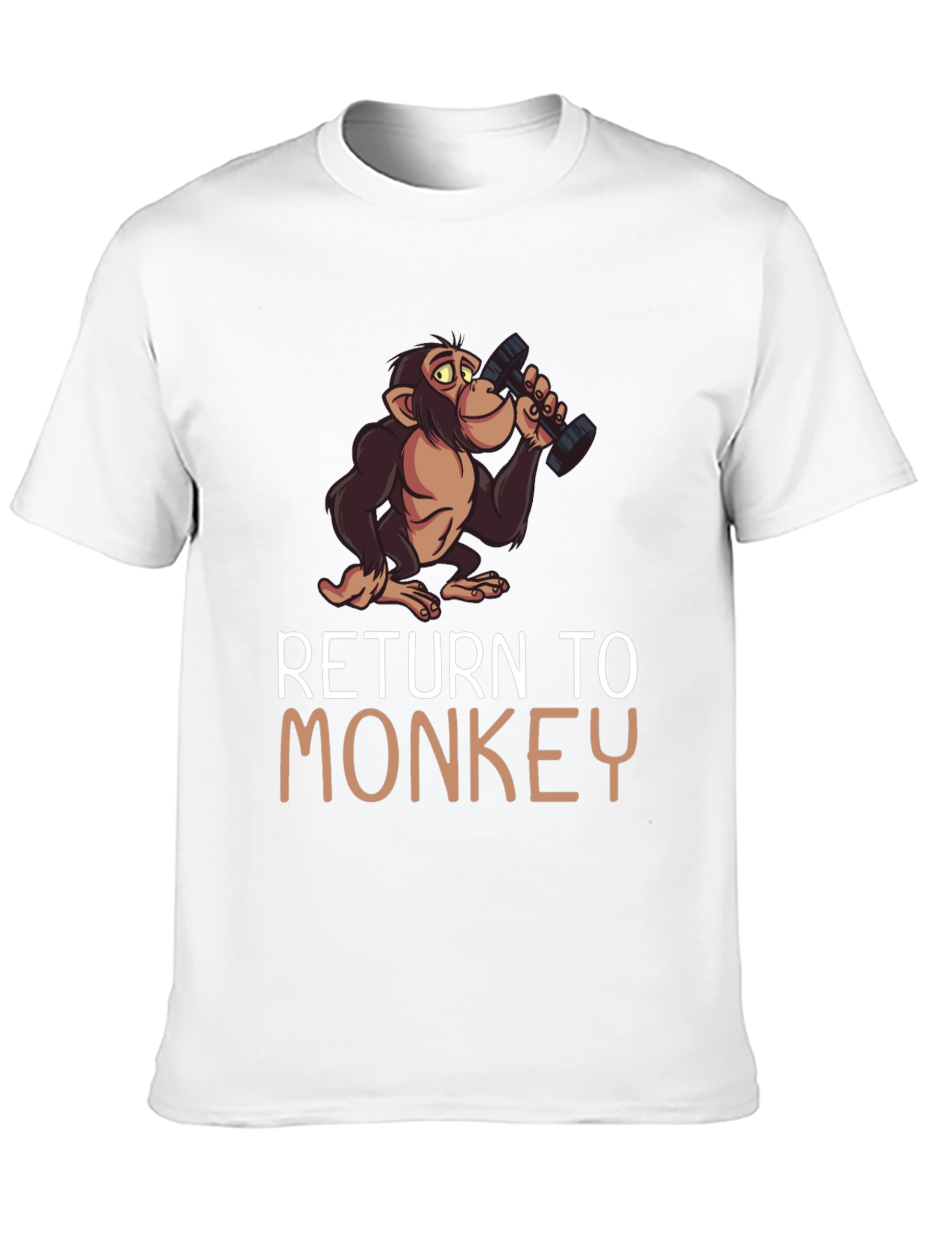 Black Return To Monkey Novelty Graphic Tee view 10