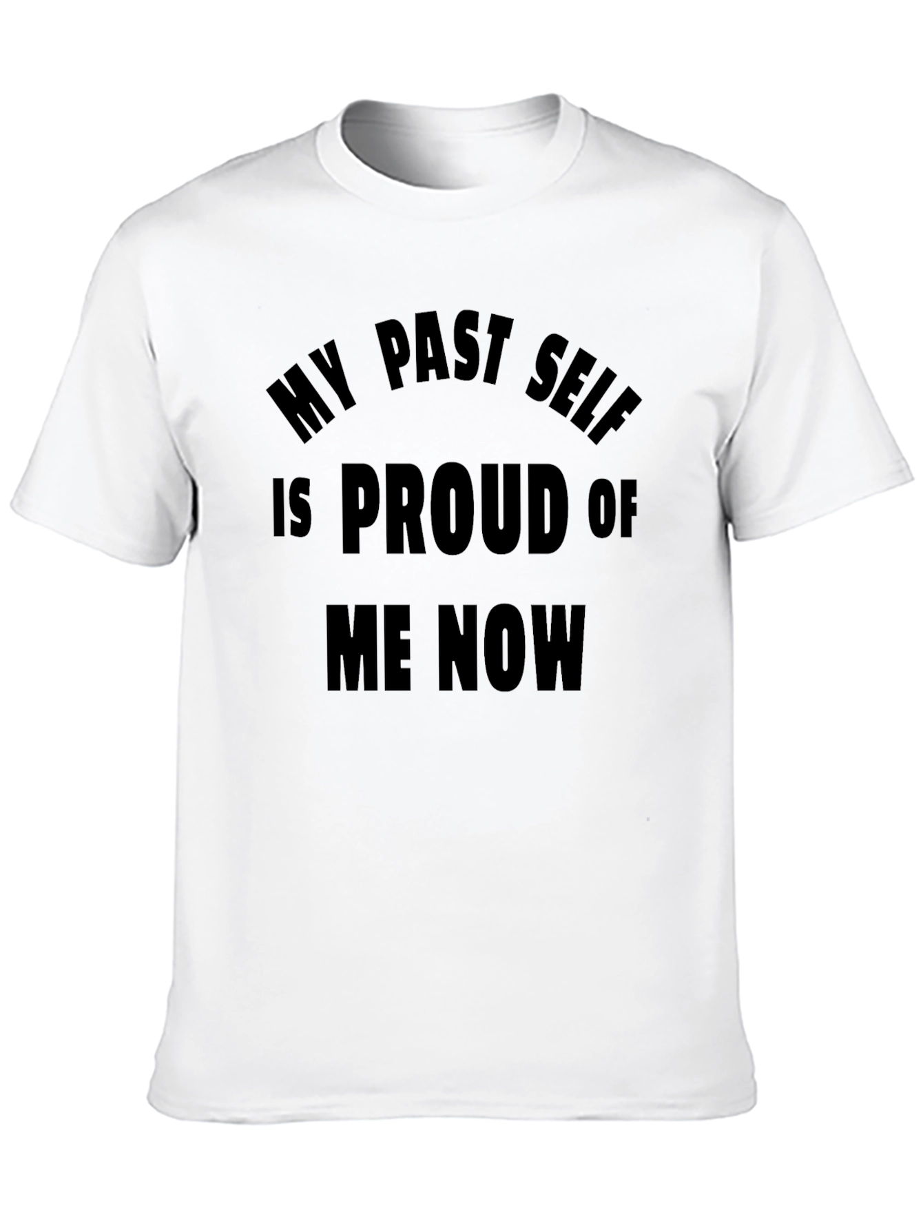 Black Proud Past Self T-Shirt - Black Tee view 10