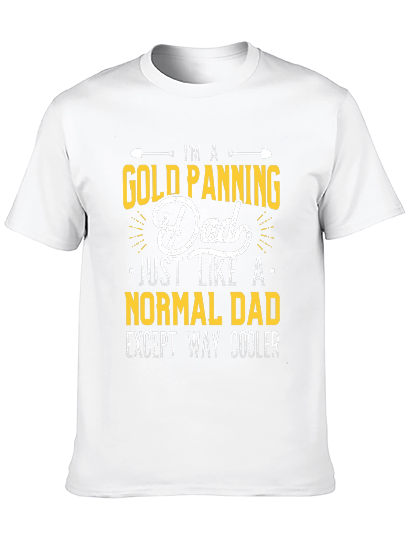 Black Gold Panning Dad T-Shirt - Funny Father's Day Gift view 10