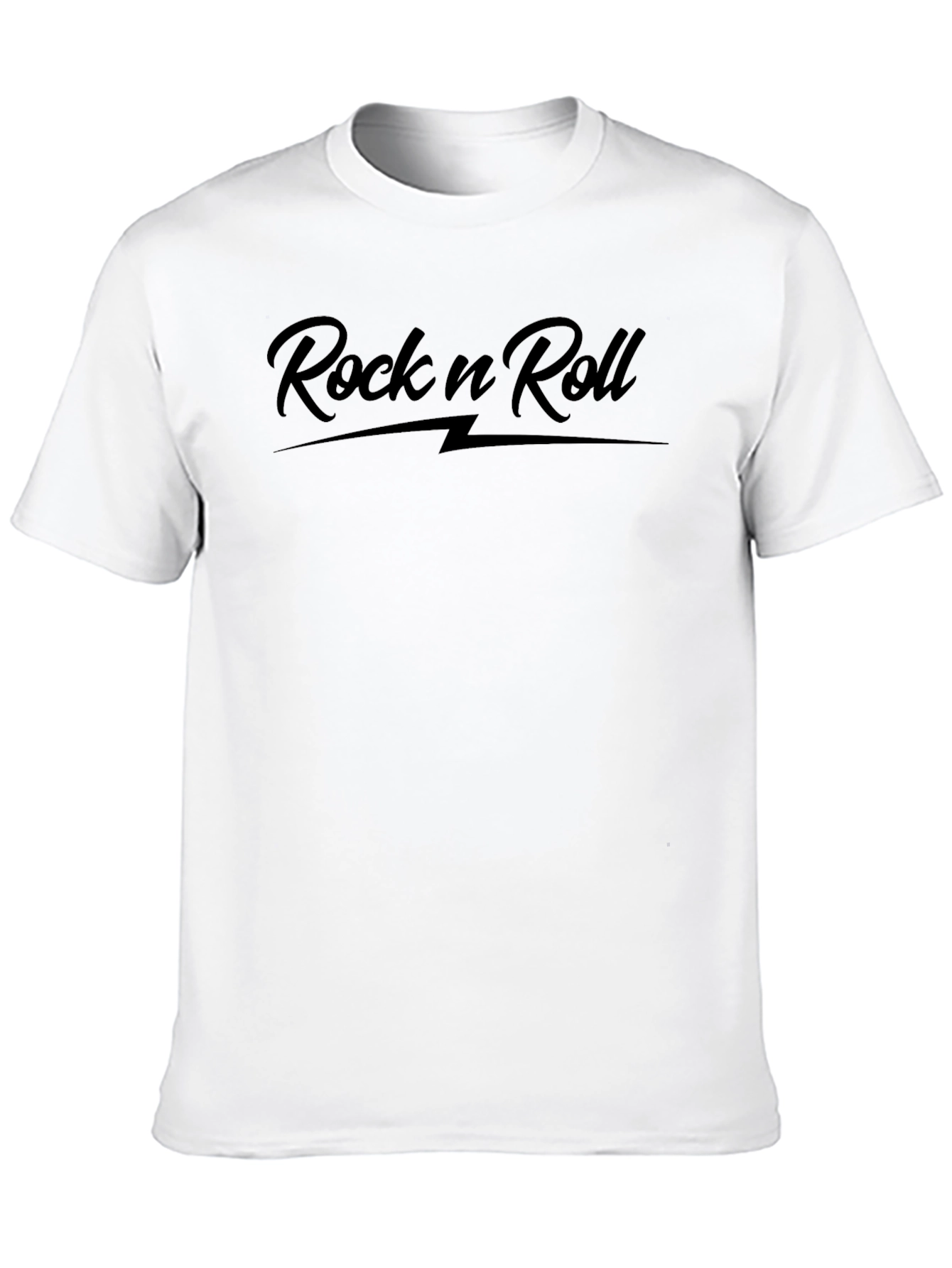 Black Rock n Roll T-Shirt - Classic Black Tee view 10