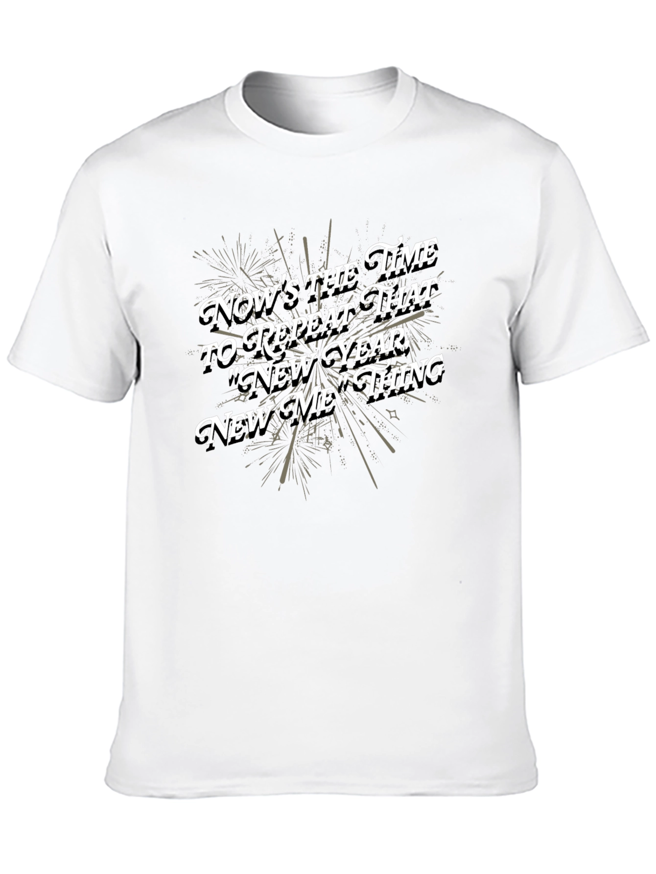 Black New Year "New Me" T-Shirt view 10