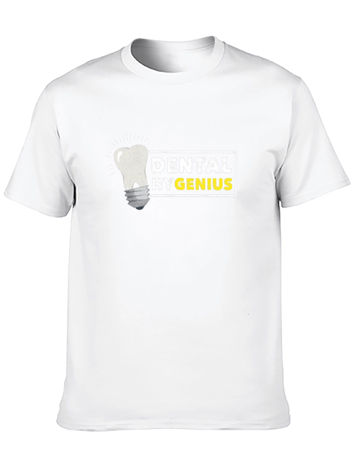 Black Dental Hygenius T-Shirt - Funny Dentist Humor Tee view 10
