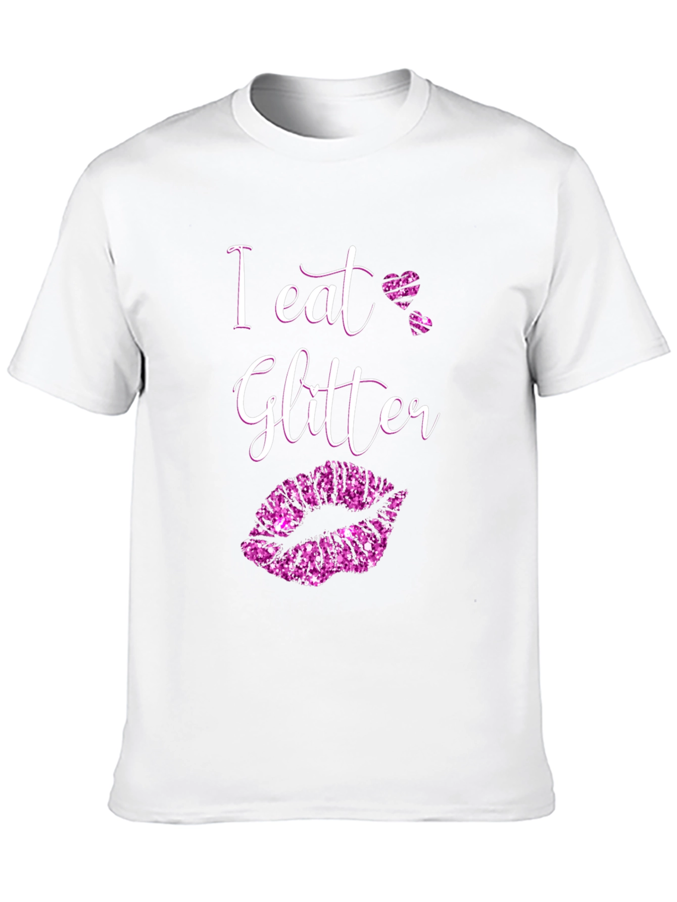 Black I Eat Glitter Black T-Shirt view 10