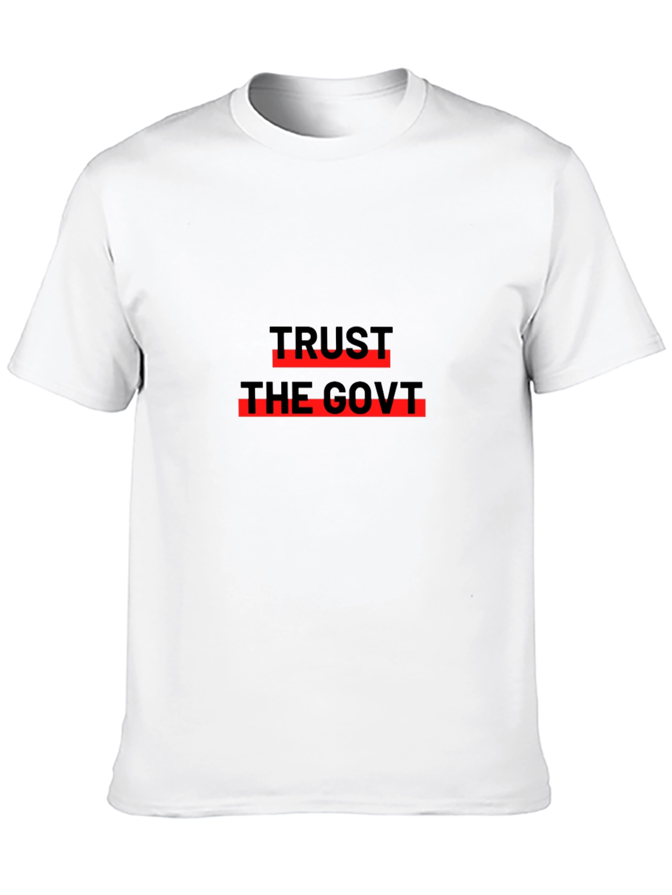 Black Trust the Govt Black T-Shirt view 10