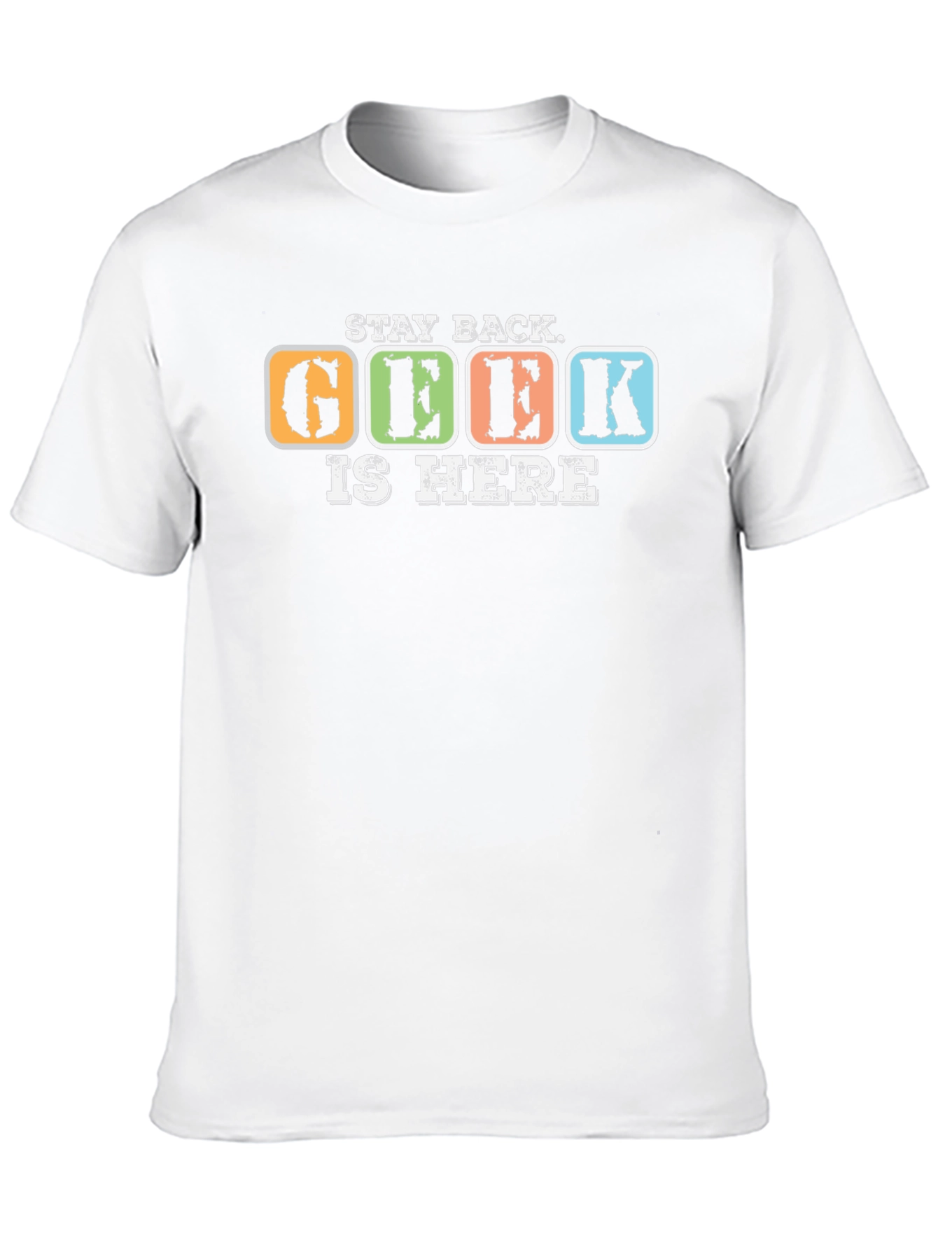 Black Geek Is Here T-Shirt - Stay Back Funny Tee view 10