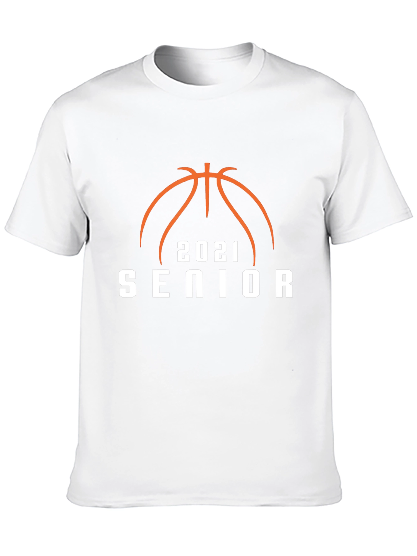 Black Senior 2021 Basketball T-Shirt view 10