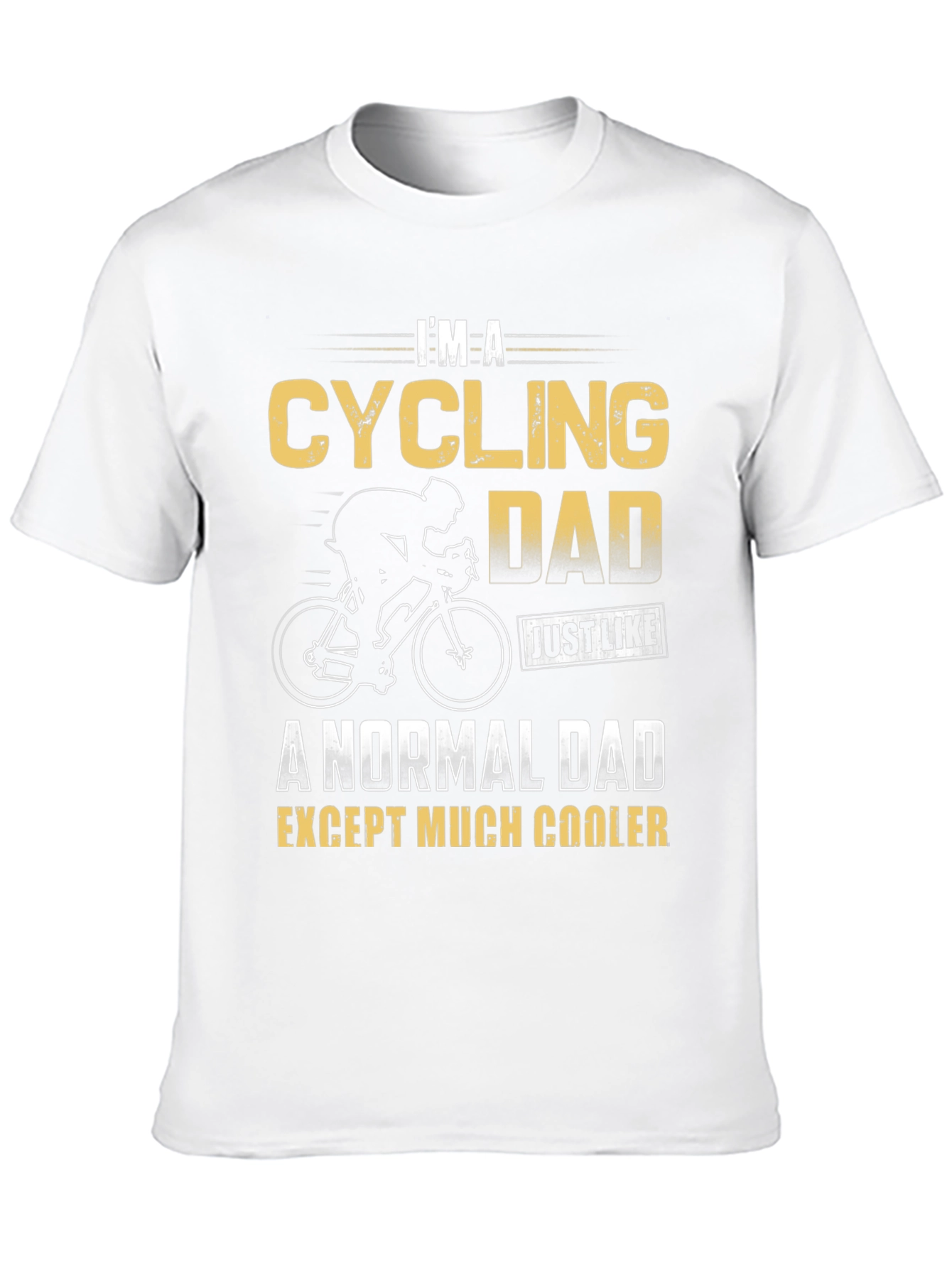 Black Cycling Dad T-Shirt - Cool Cyclist Father Gift view 10