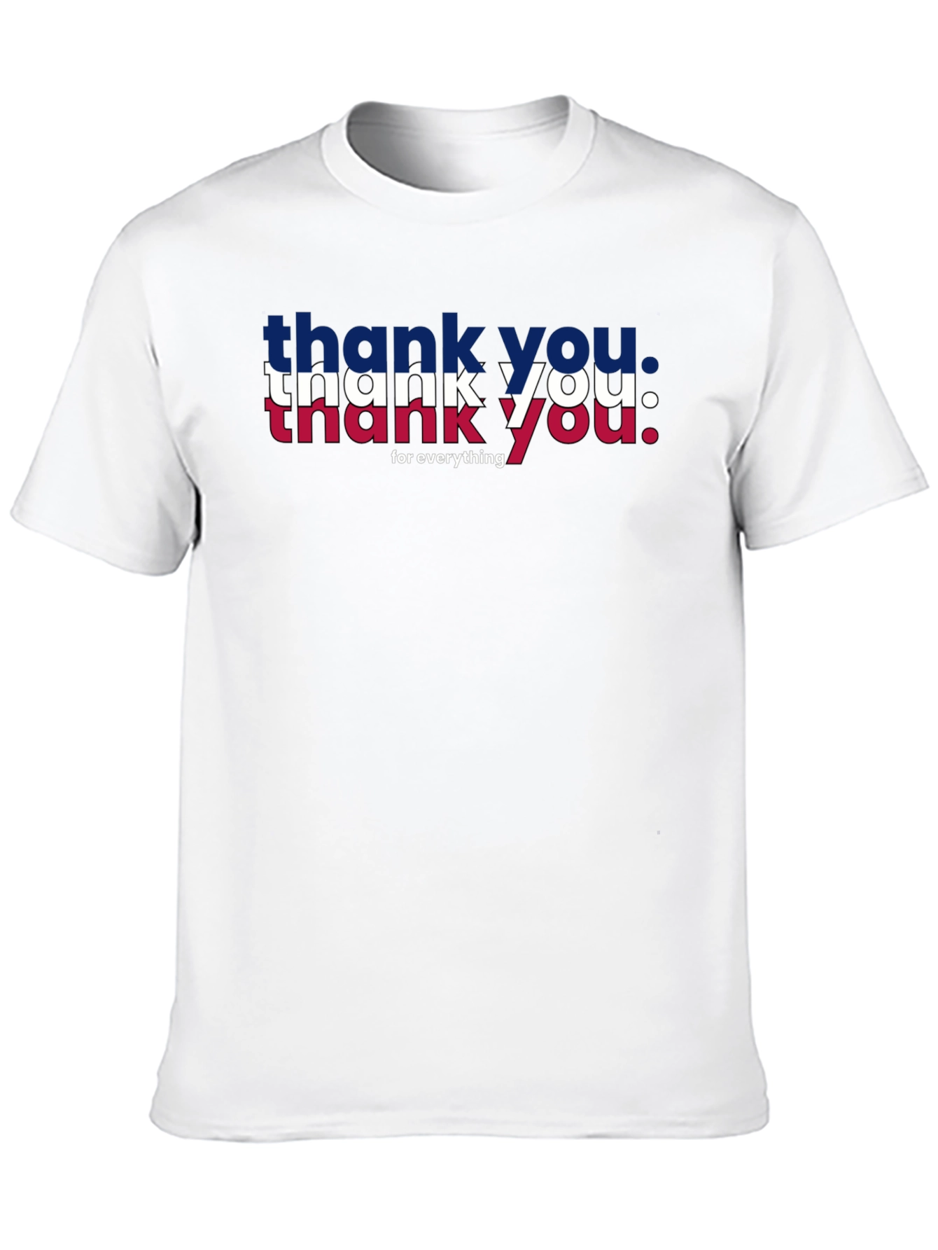 Black Patriotic "Thank You" Graphic Tee - Black view 10