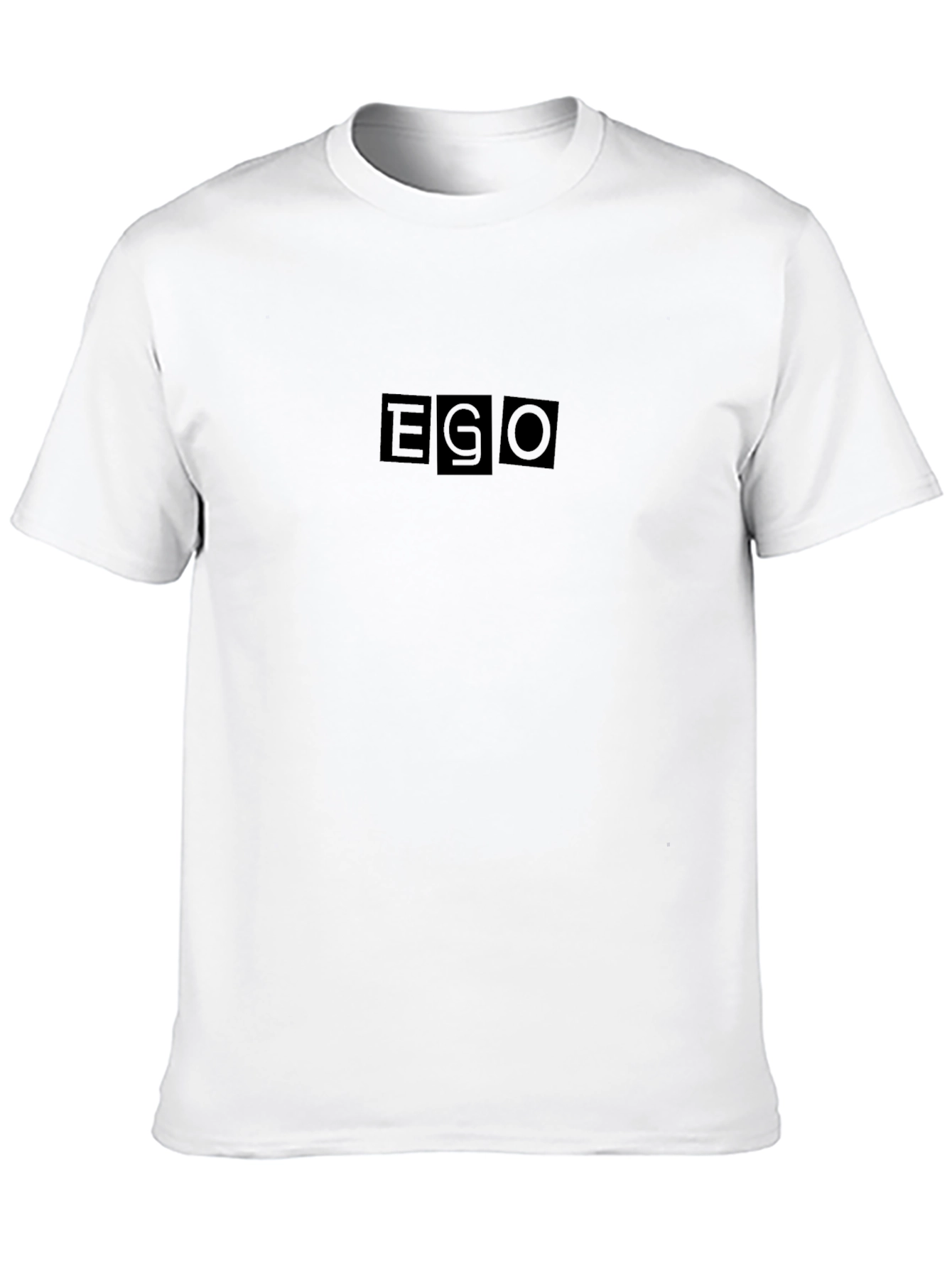 Black EGO Graphic Tee - Black Cotton Blend view 10