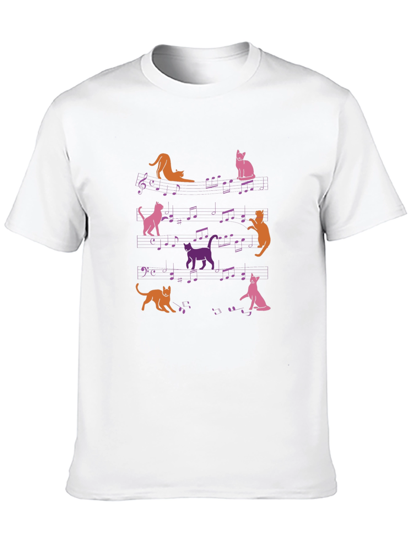 Black Musical Cats T-Shirt - Funny Cat Lover Tee view 10