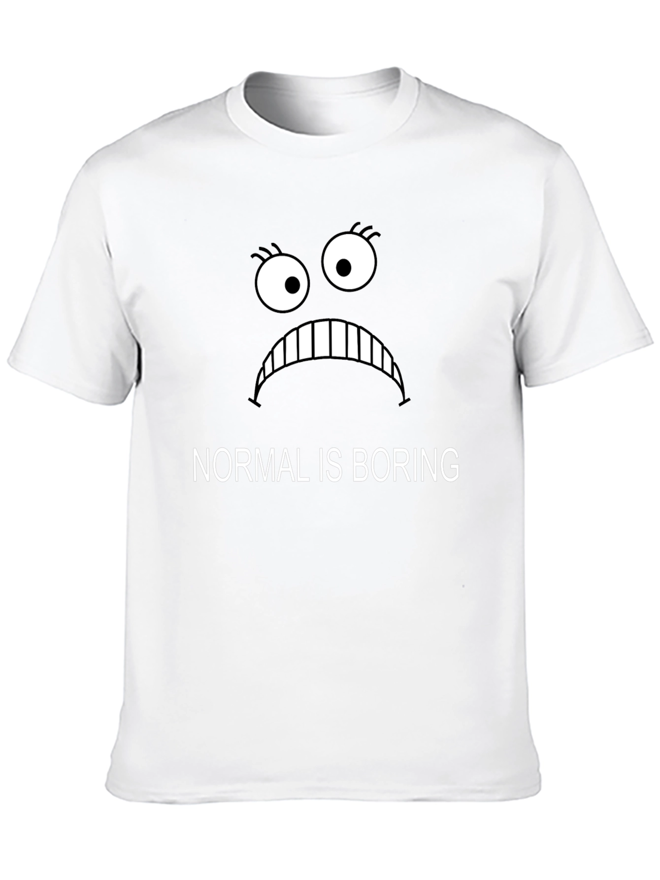 Black Normal Is Boring Graphic Tee - Black view 10