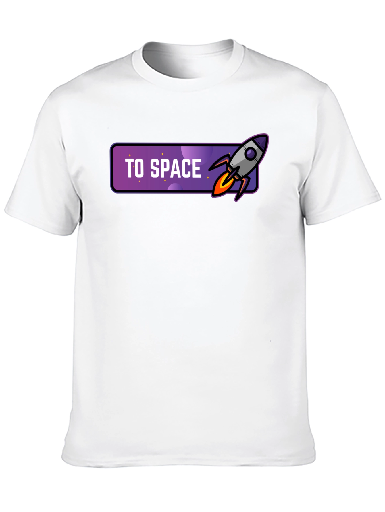Black To Space T-Shirt - Rocket Graphic Tee view 10