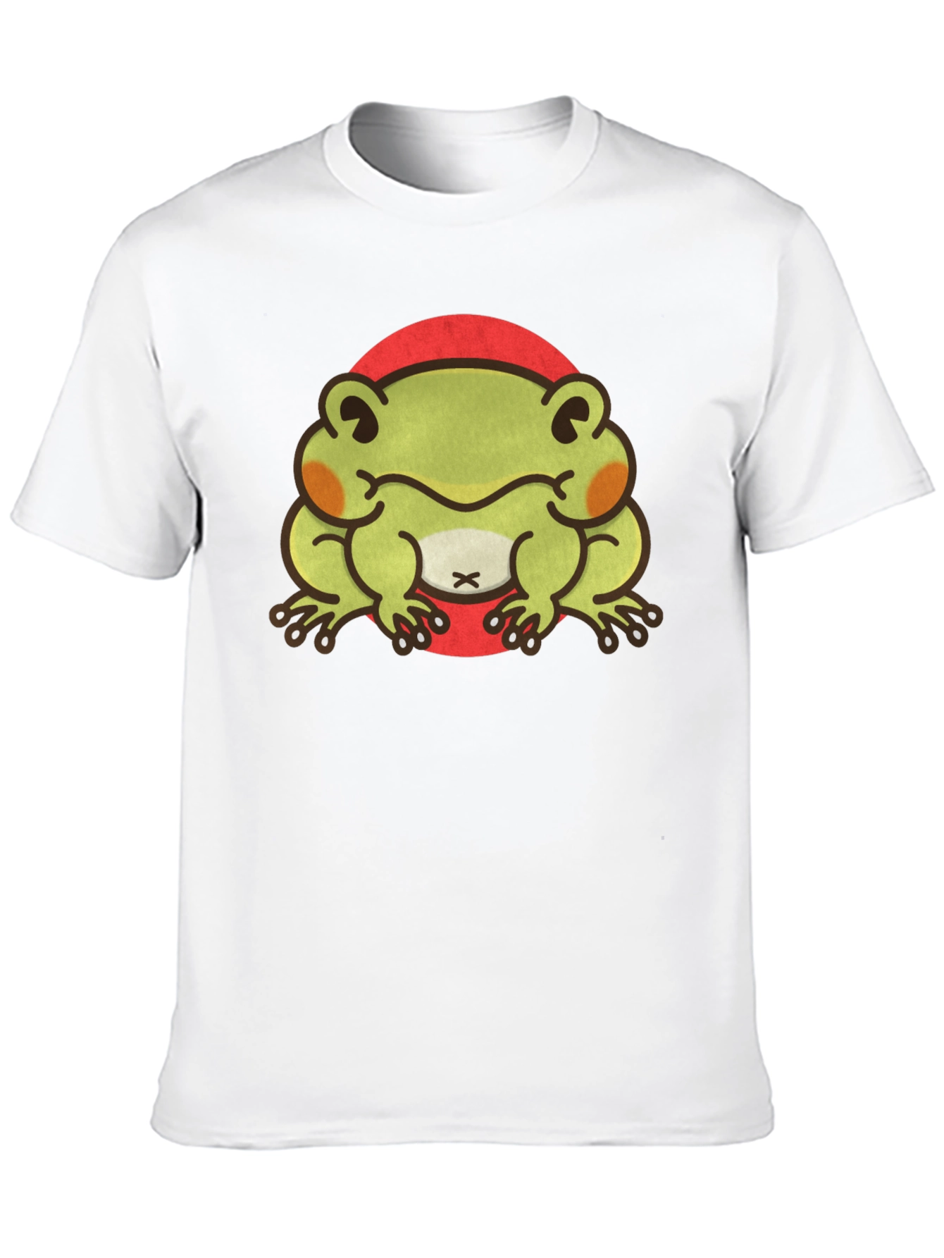 Black Cute Frog Graphic Tee - Unisex Black T-Shirt view 10