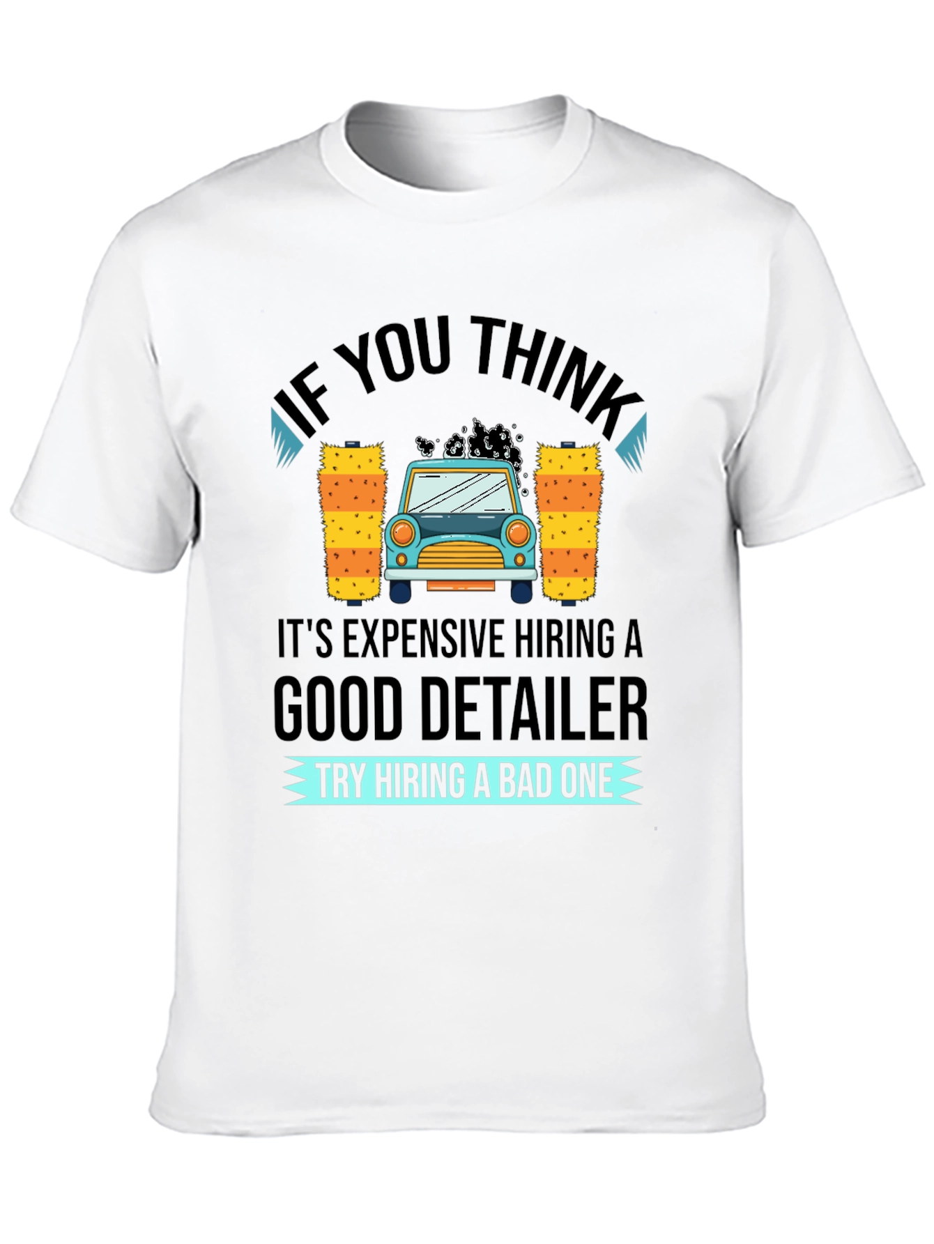 Black Car Detailer T-Shirt - Funny Car Wash Gift view 10
