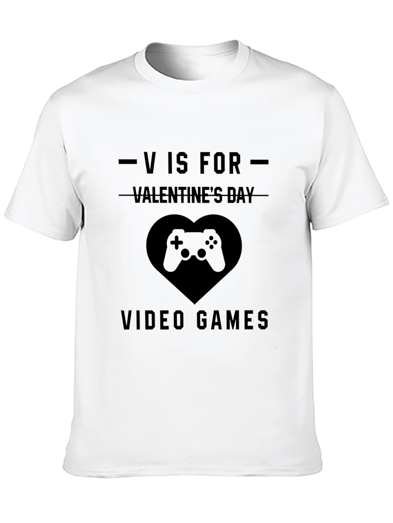 Black Gamer Valentine's Day T-Shirt - Video Game Lover Gift view 10
