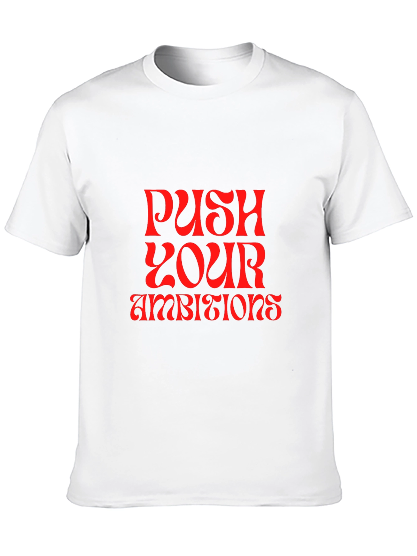 Black Push Your Ambitions Graphic Tee view 10