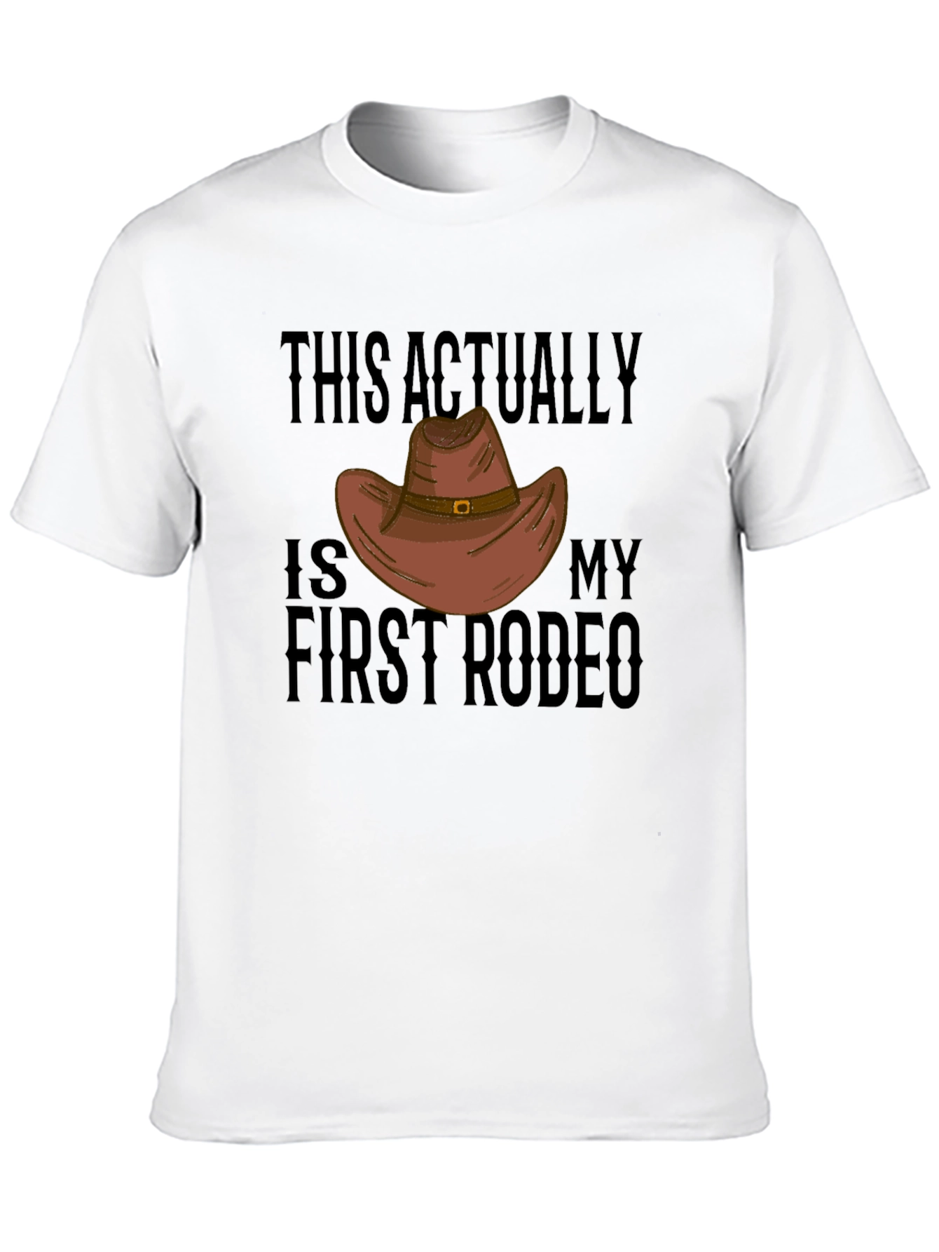 Black First Rodeo T-Shirt: Funny Western Cowboy Graphic Tee view 10