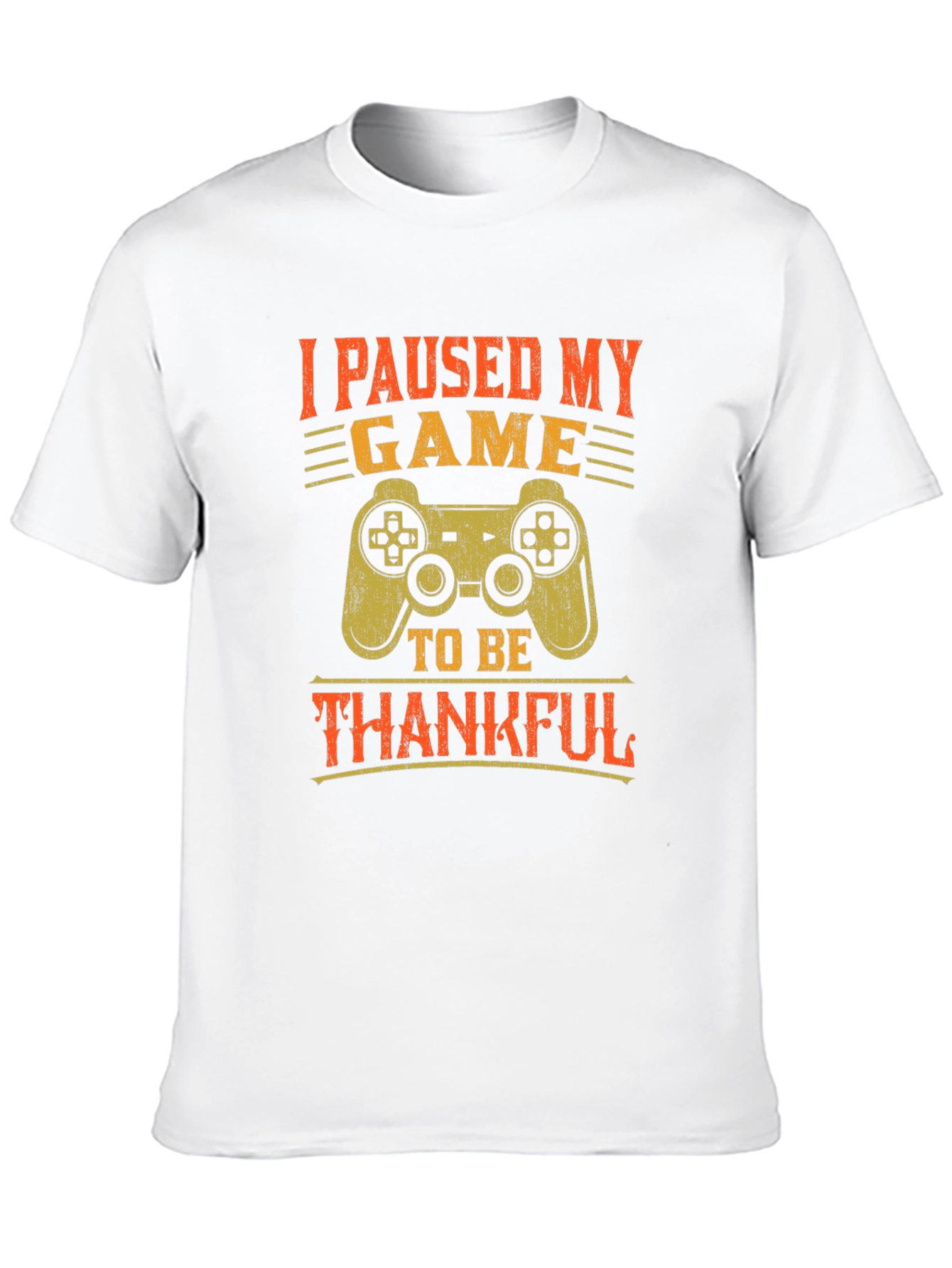 Black Gamer Thanksgiving T-Shirt - I Paused My Game view 10