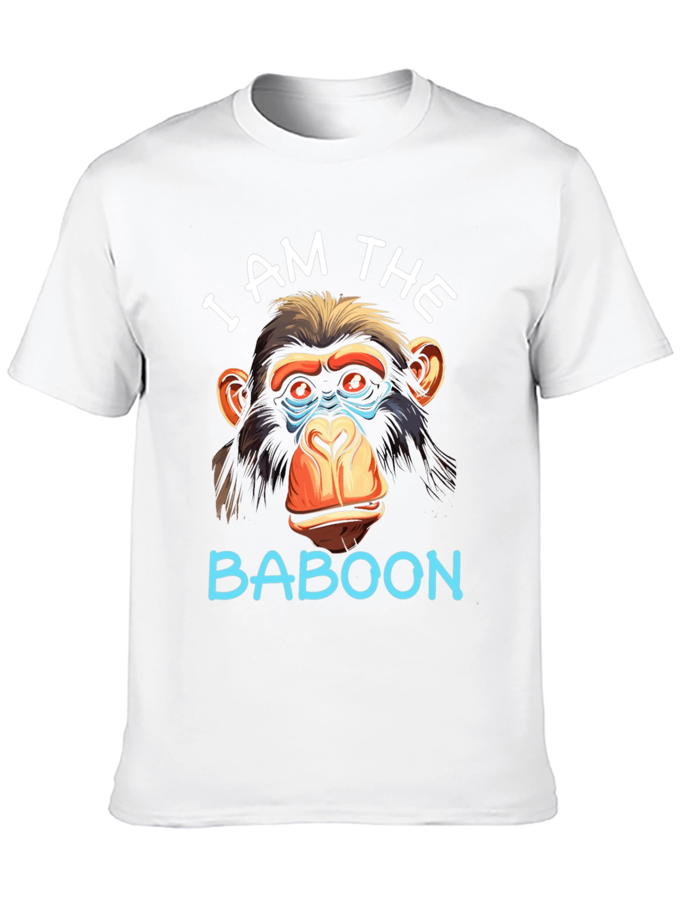 Black I Am The Baboon Graphic T-Shirt view 10