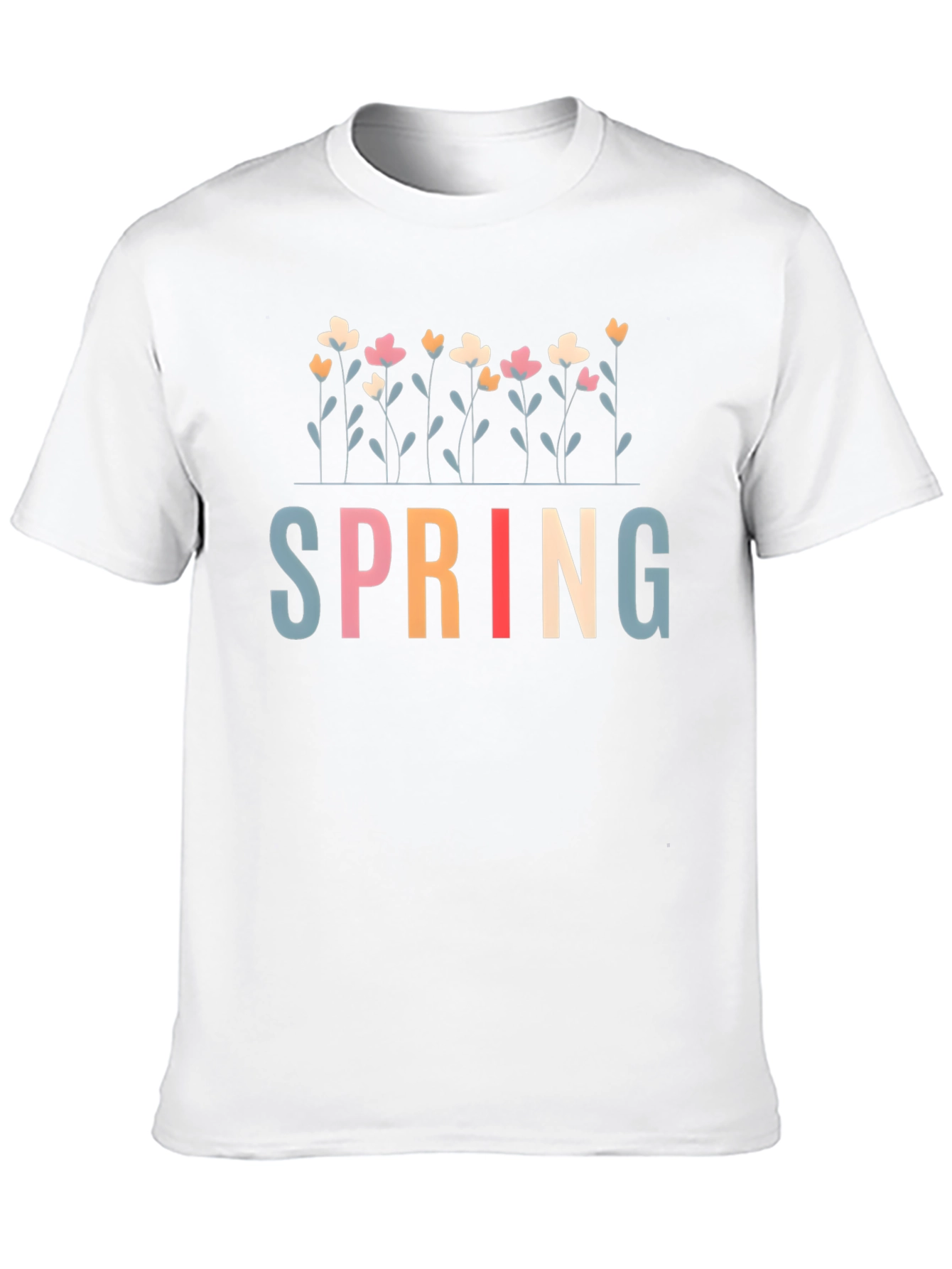 Black Floral Spring T-Shirt - Stylish Casual Wear view 10