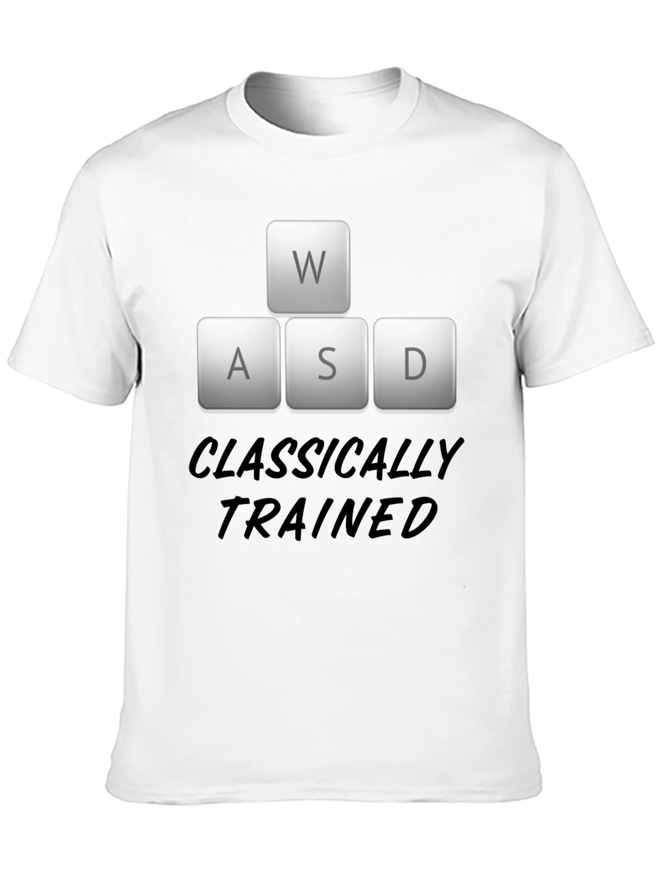 Black Classically Trained Gamer Black T-Shirt view 10