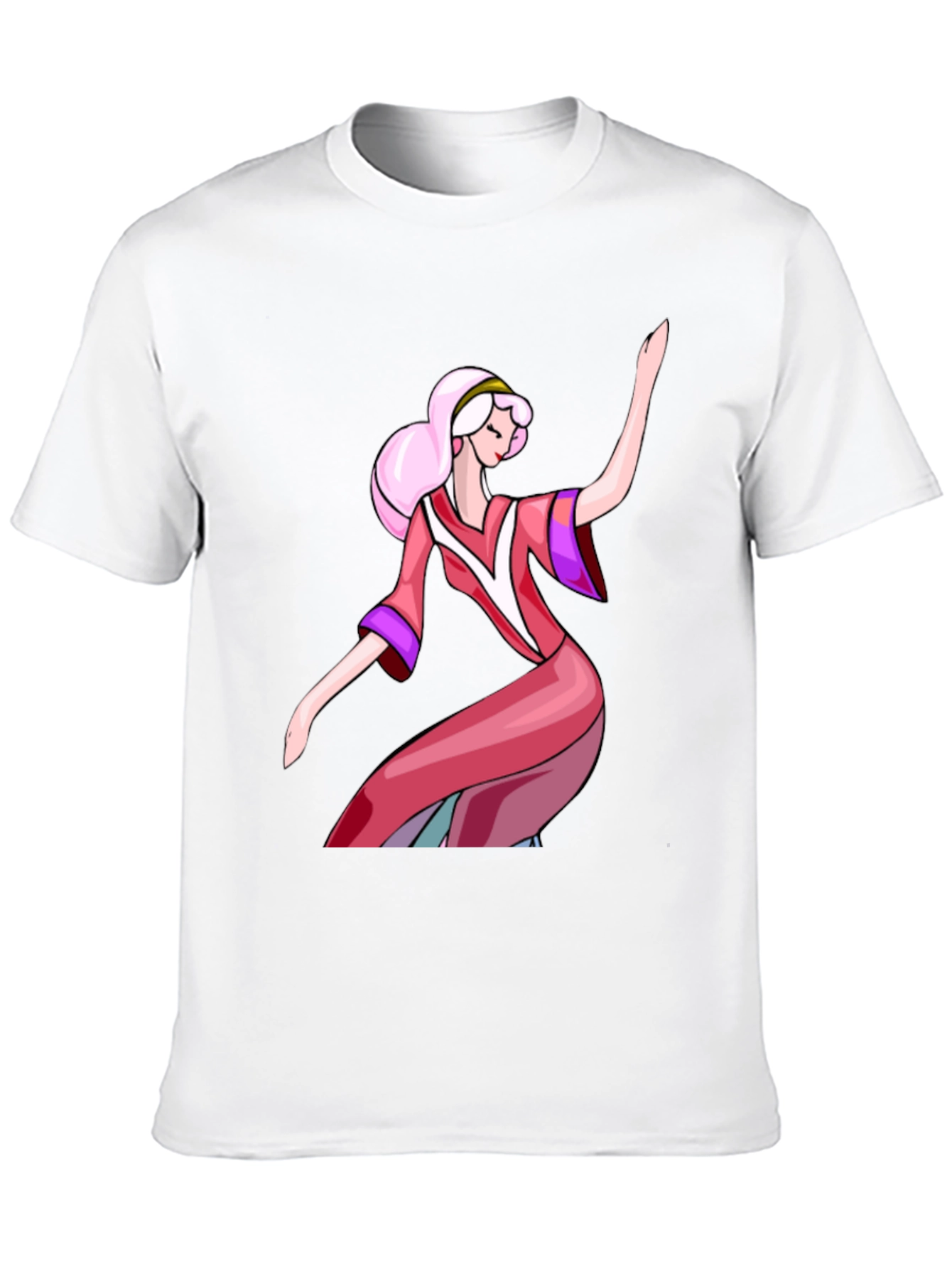 Black Anime Princess Graphic Tee - Stylish & Unique Design view 10