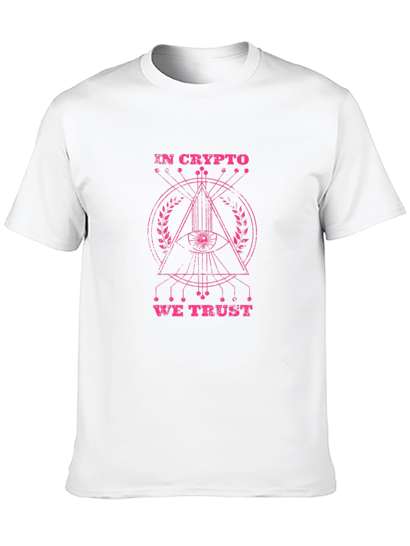 Black In Crypto We Trust T-Shirt - All Seeing Eye Design view 10