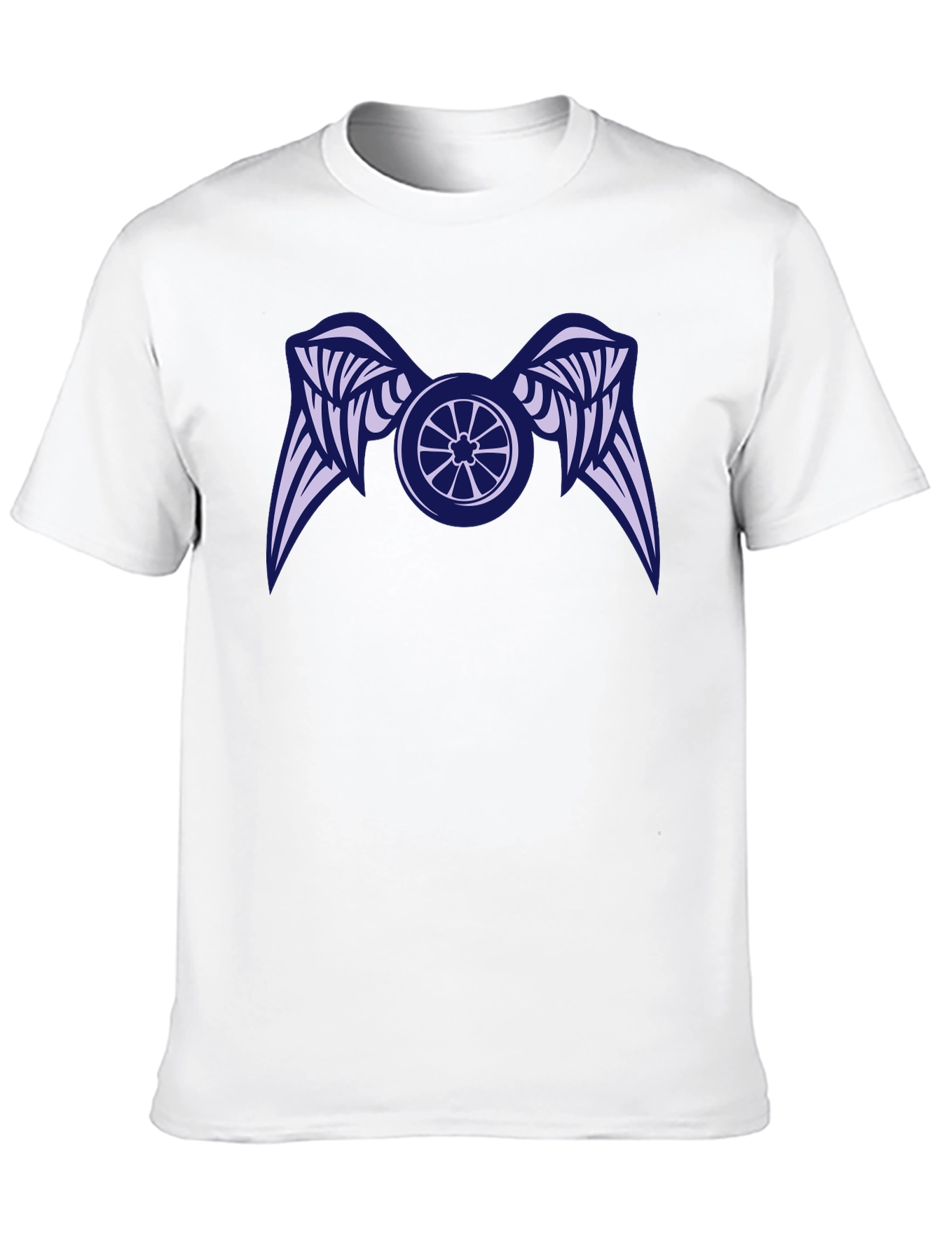 Black Winged Wheel Black T-Shirt - Unique Design view 10
