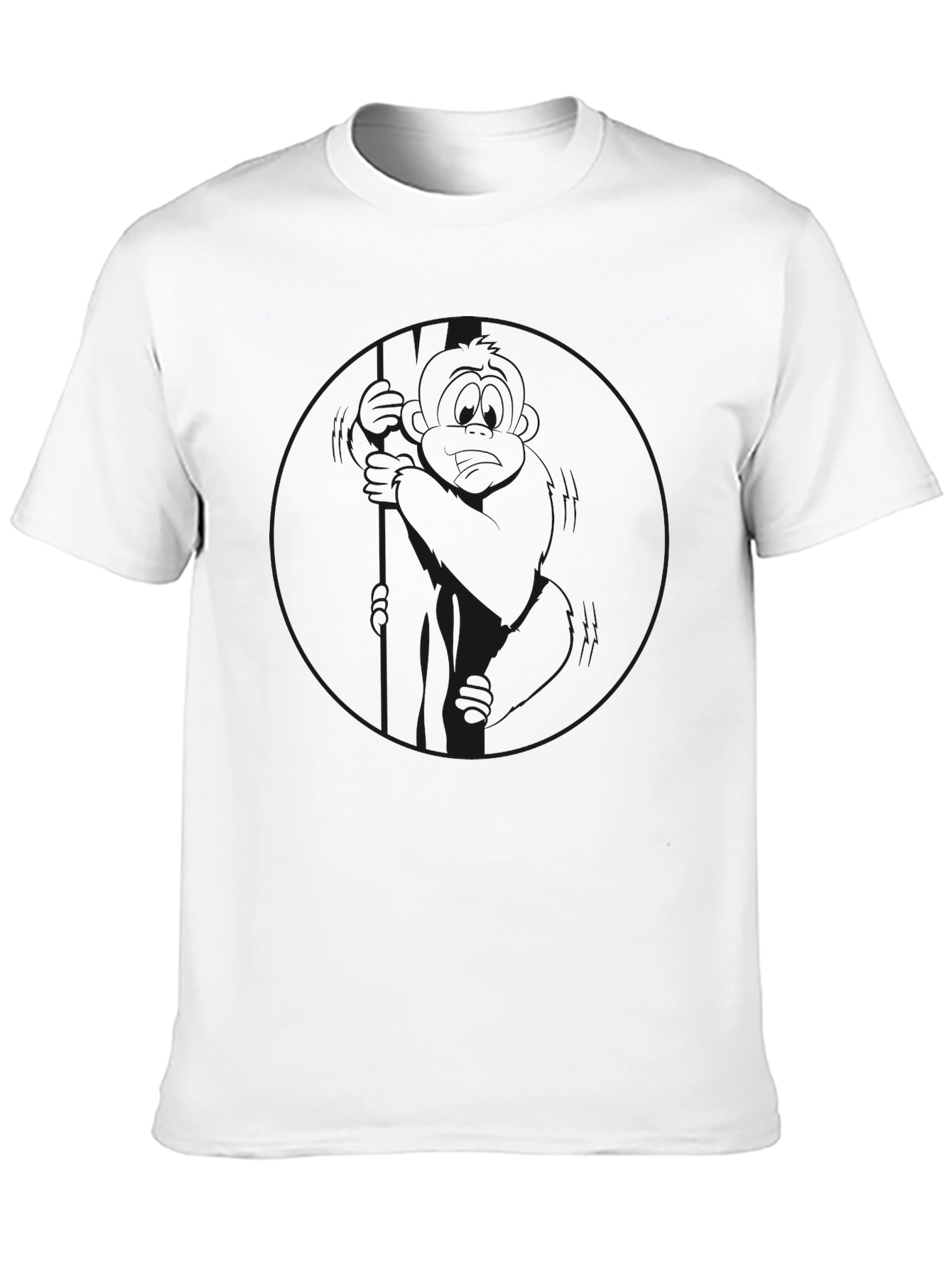 Black Men's Black Crew Neck T-Shirt - Casual Style view 10