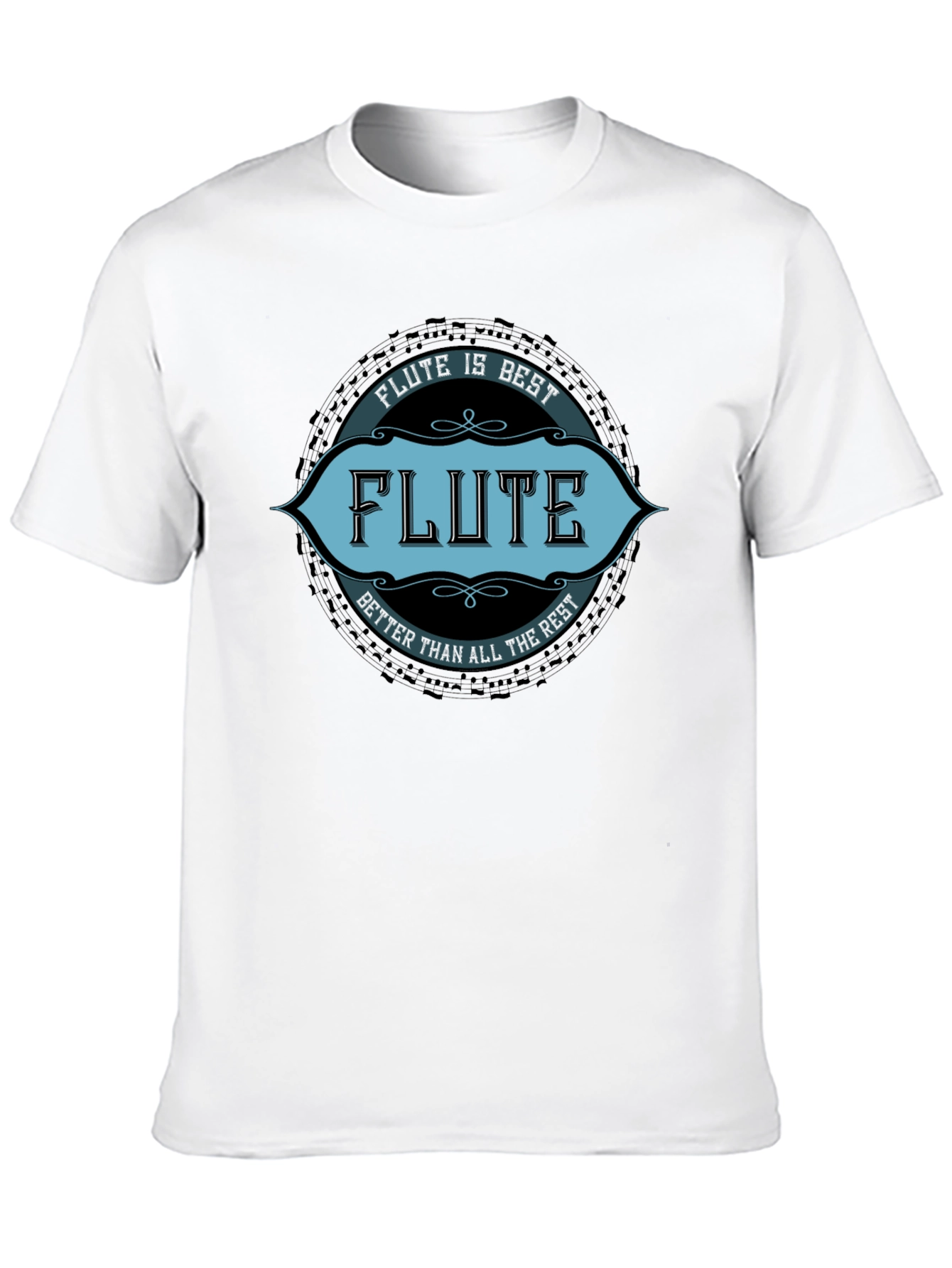 Black Flute is Best T-Shirt - Musician Tee view 10