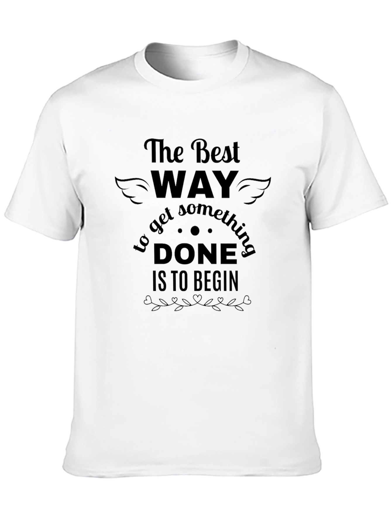 Black The Best Way to Begin T-Shirt view 10
